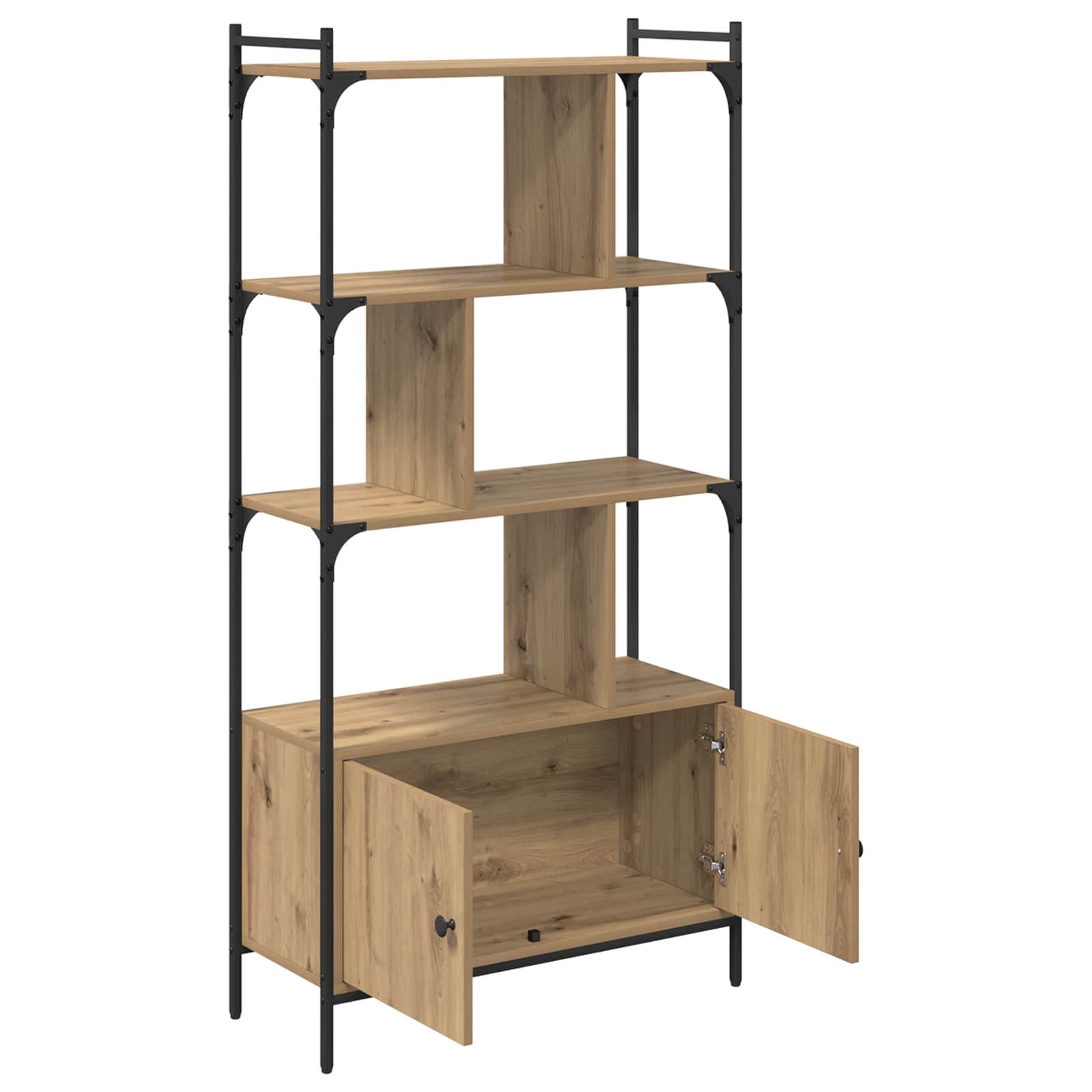 vidaXL Półka na książki 76,5 x 30 x 154,5 cm Materiał drewnopochodny