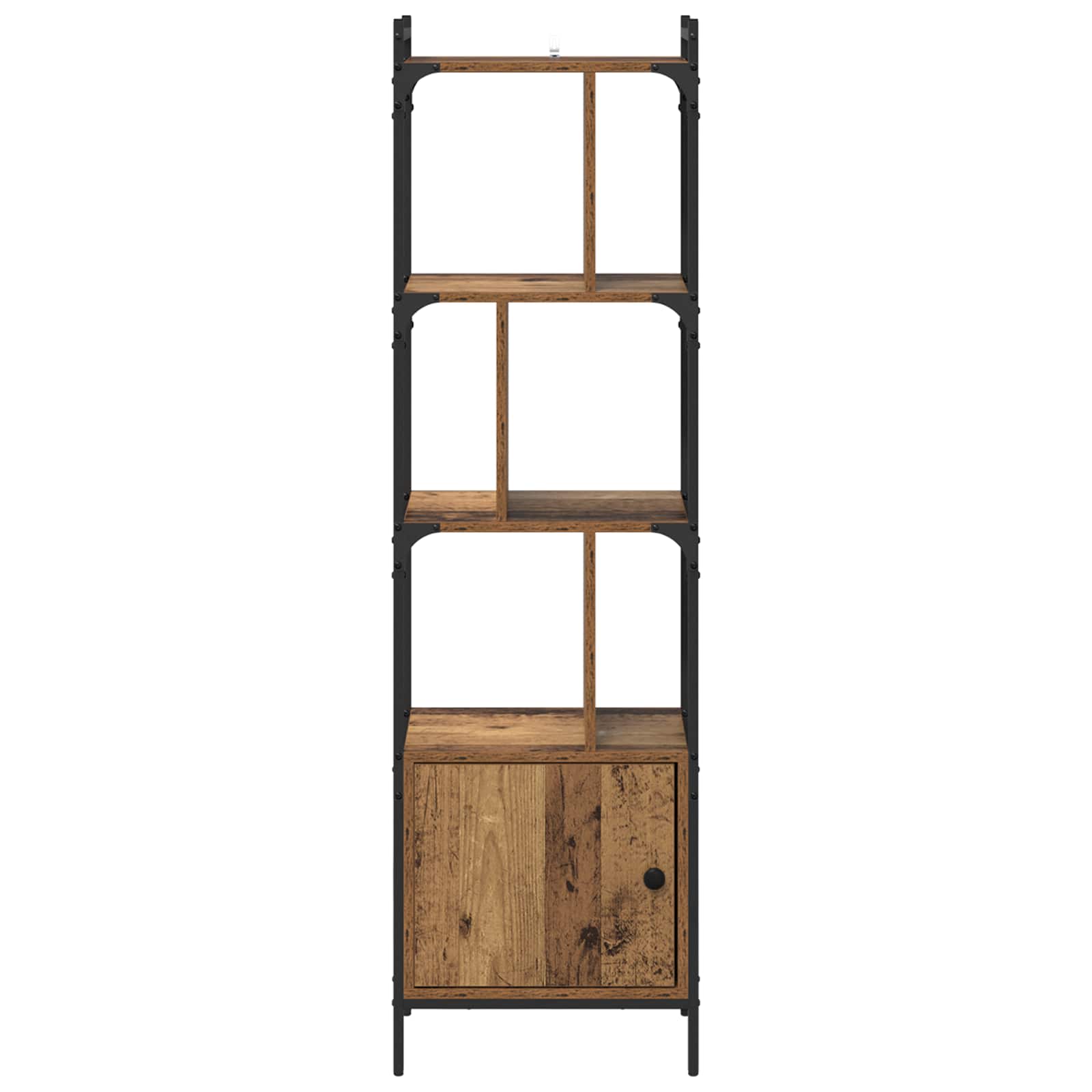 vidaXL Półka na książki Stare drewno 44,5 x 30 x 154,5 cm