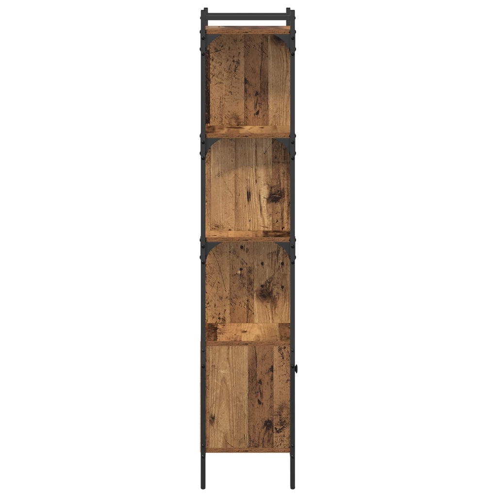 vidaXL Półka na książki Stare drewno 44,5 x 30 x 154,5 cm