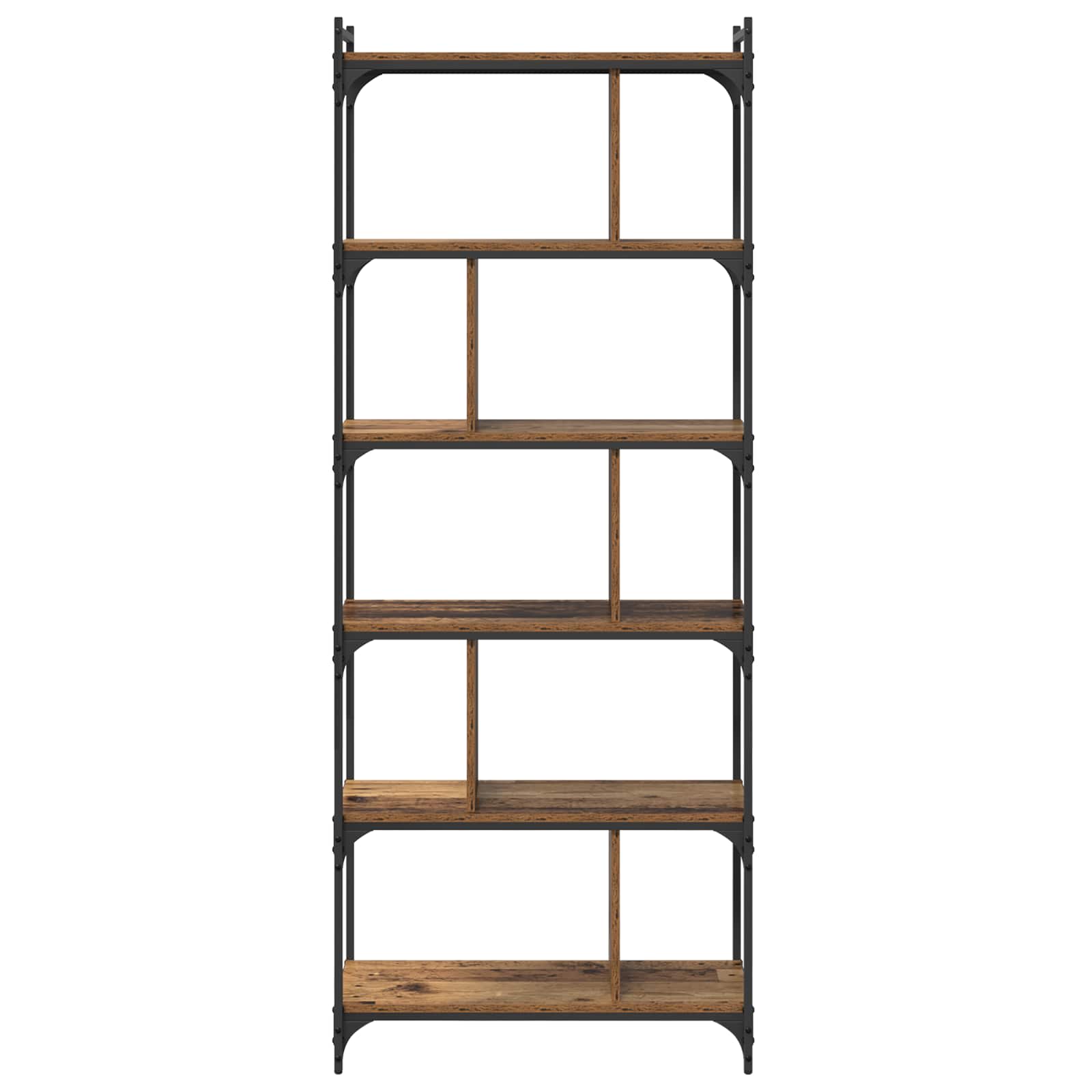 vidaXL Półka na książki Stare drewno 76 x 32 x 192 cm