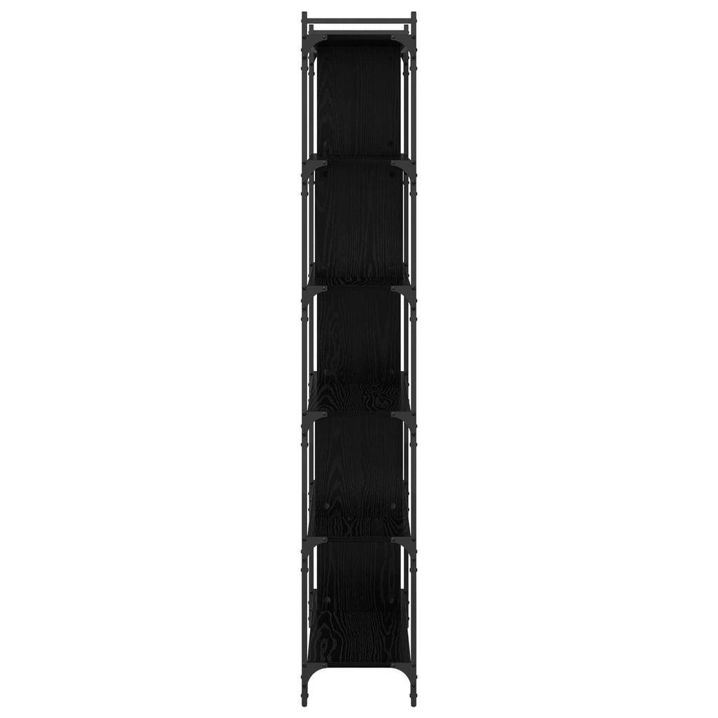 vidaXL Półka na książki Czarny dąb 76 x 32 x 192 cm