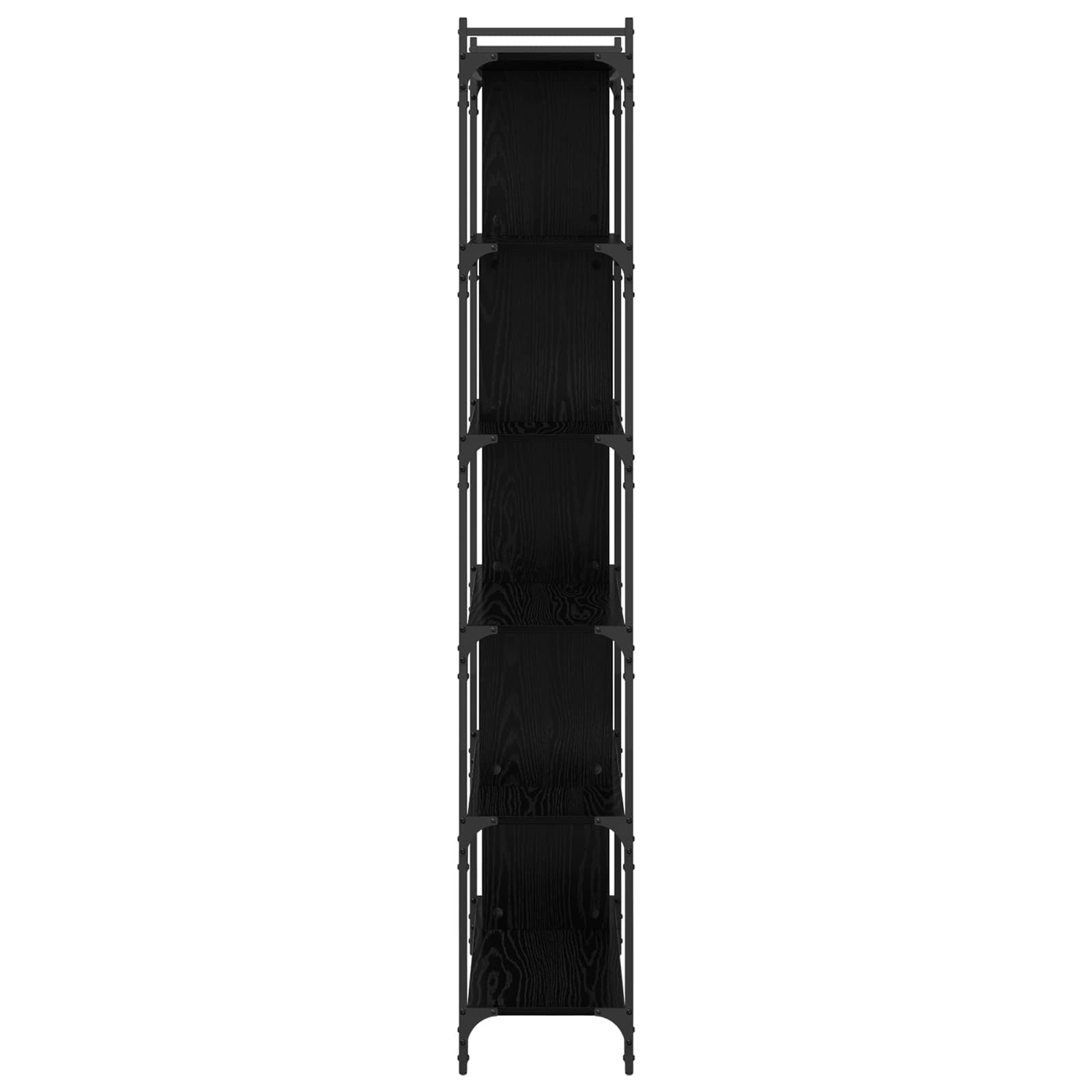 vidaXL Półka na książki Czarny dąb 76 x 32 x 192 cm