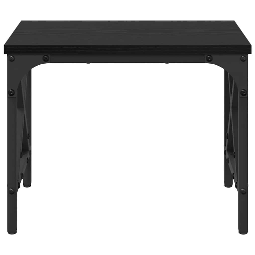 vidaXL Stojak na drukarkę Z regulacją Czarny Dąb 40 x 30 x 31 cm