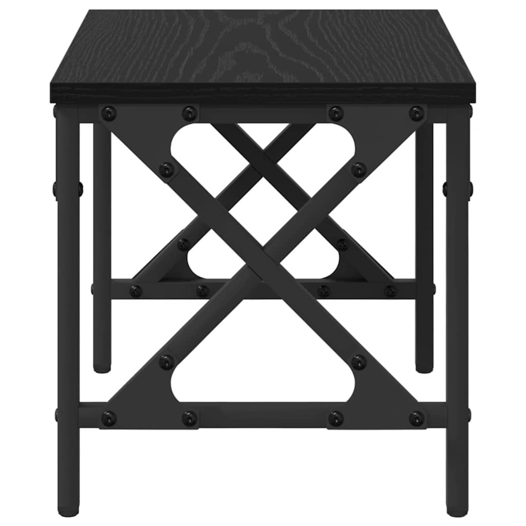 vidaXL Stojak na drukarkę Z regulacją Czarny Dąb 40 x 30 x 31 cm