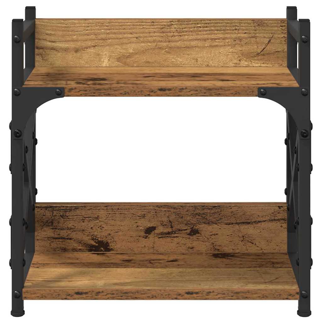 vidaXL Stojak na drukarkę Stare drewno 40 x 20 x 40 cm