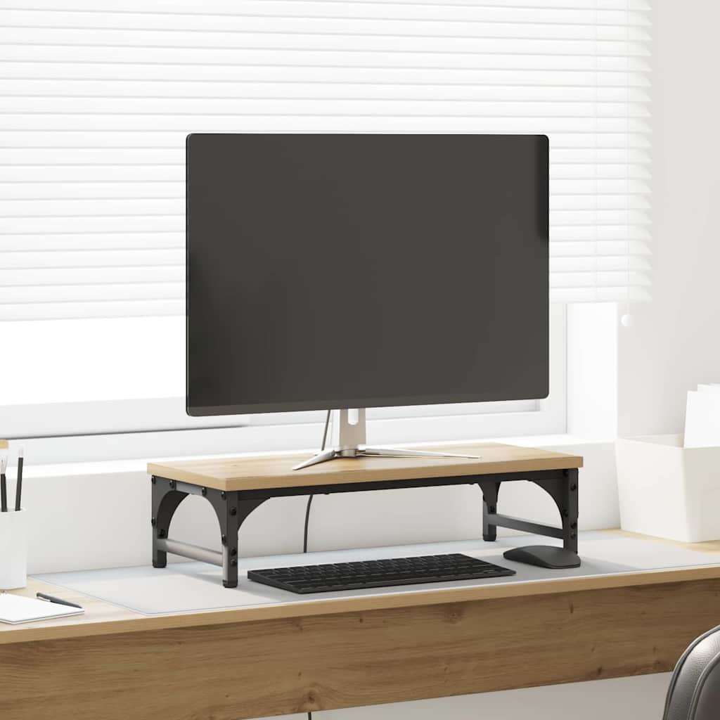 vidaXL Stojak na Monitor Dąb artisan 55 x 23 x 14 cm