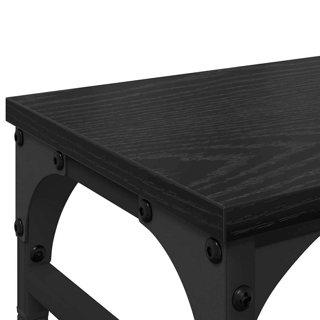vidaXL Stojak na Monitor Czarny Dąb 55 x 23 x 14 cm