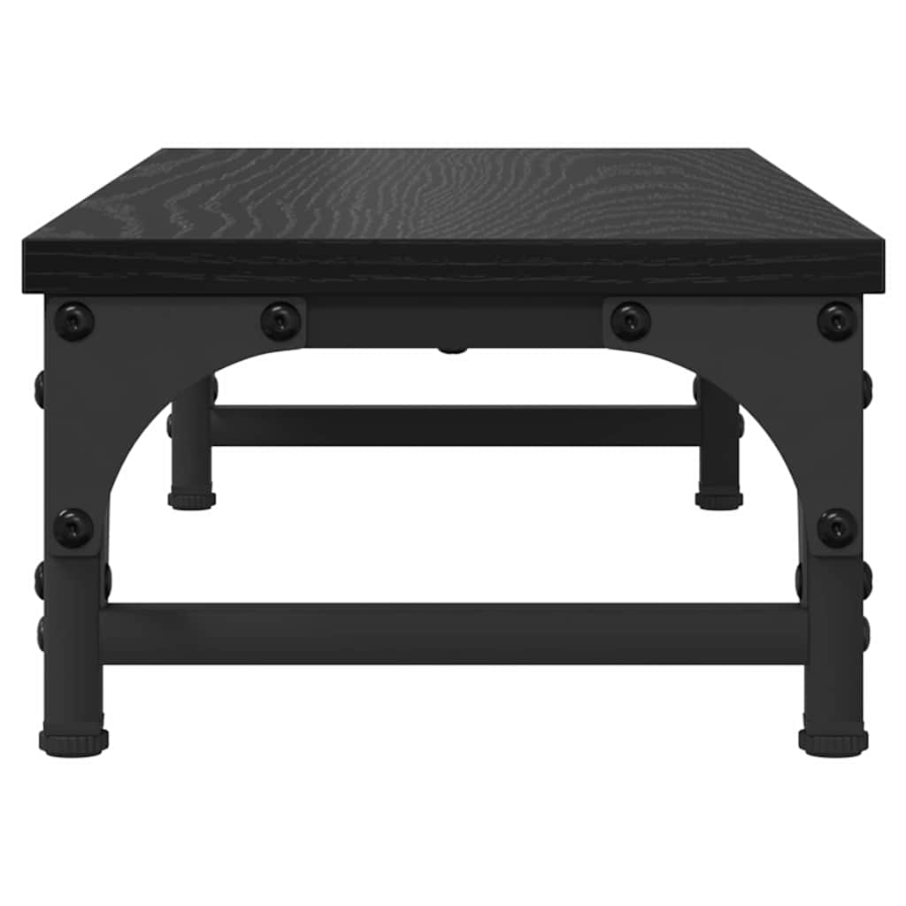 vidaXL Stojak na Monitor Czarny Dąb 55 x 23 x 14 cm