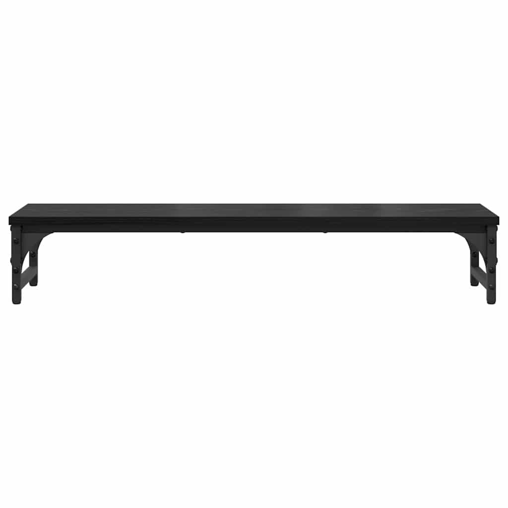 vidaXL Stojak na Monitor Czarny Dąb 85 x 23 x 15,5 cm