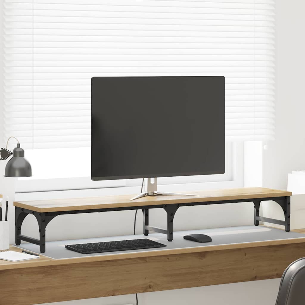vidaXL Stojak na Monitor Dąb artisan 105 x 23 x 15,5 cm