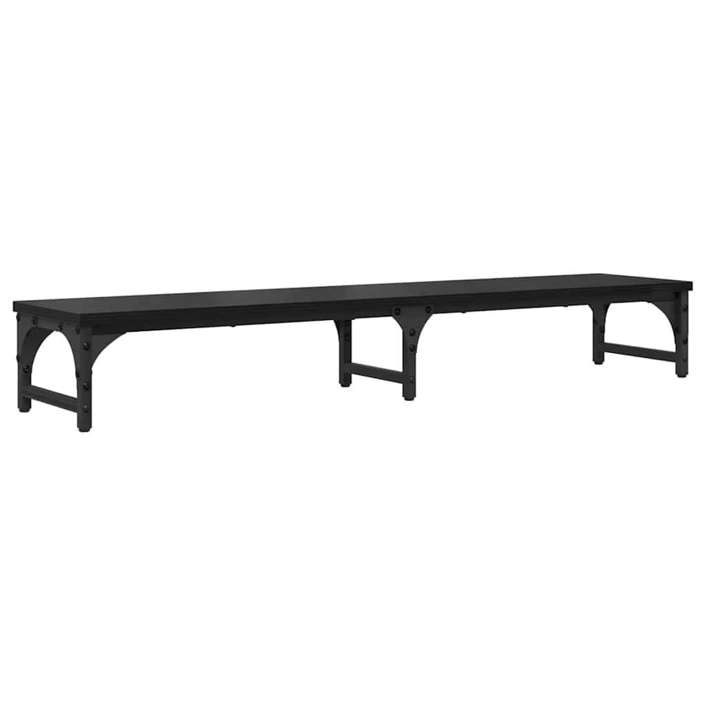 vidaXL Stojak na Monitor Czarny Dąb 105 x 23 x 15,5 cm