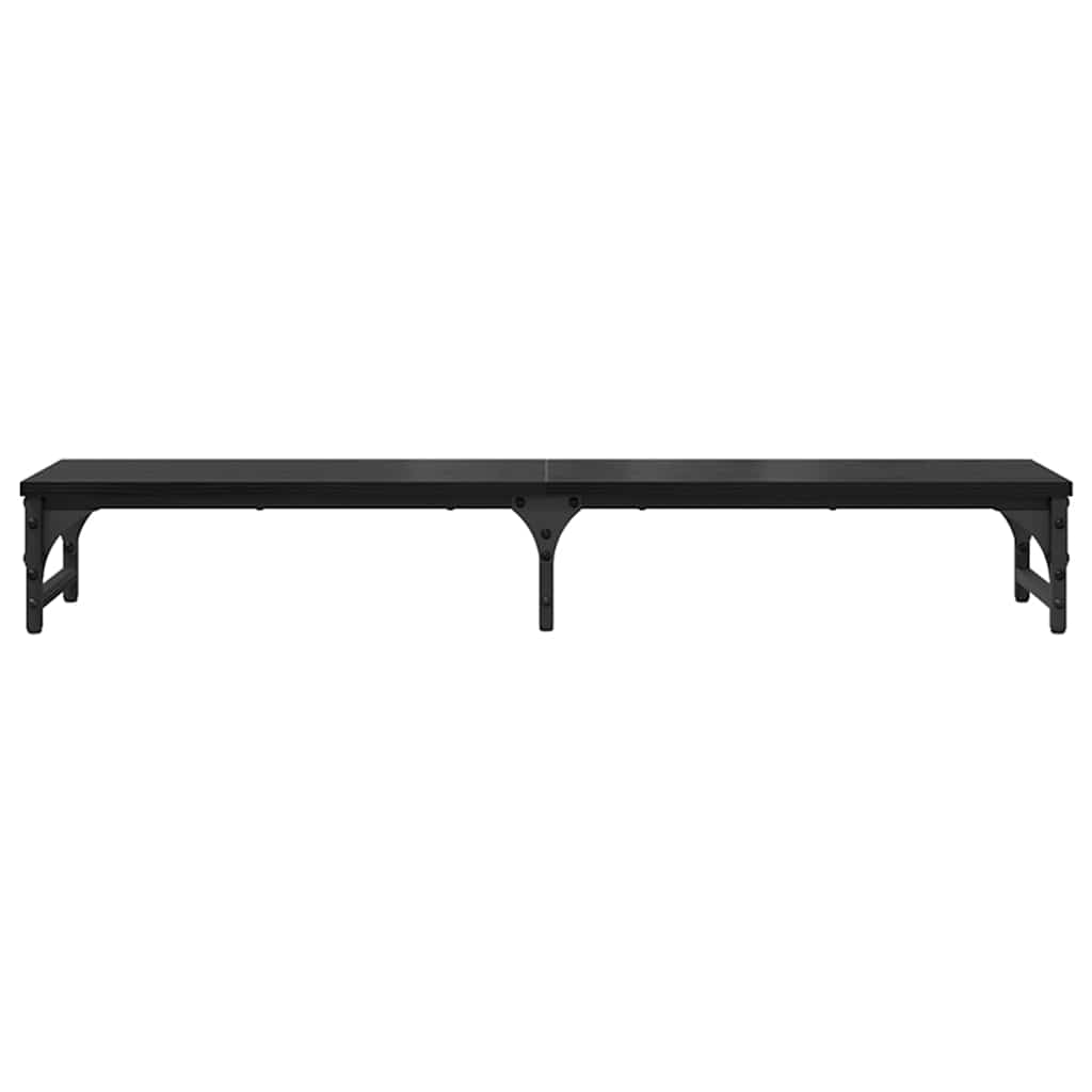 vidaXL Stojak na Monitor Czarny Dąb 105 x 23 x 15,5 cm