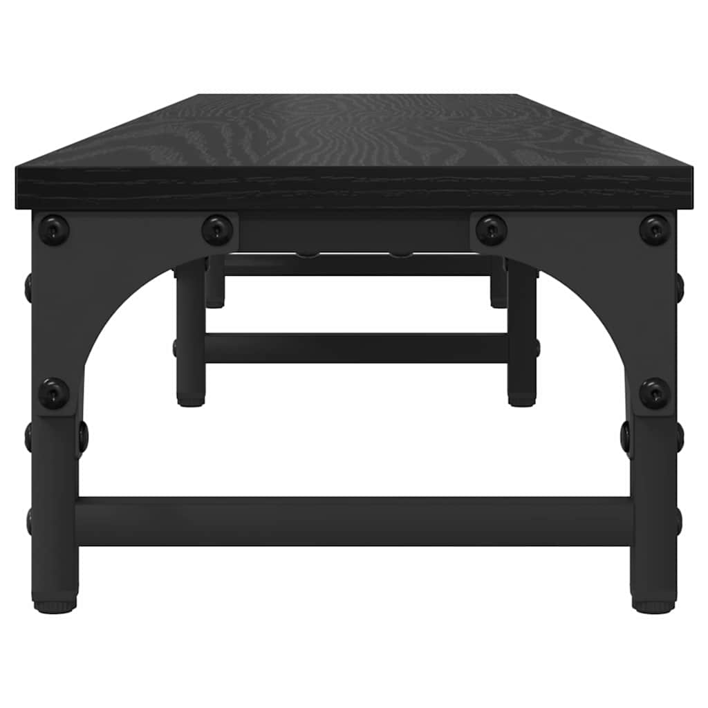 vidaXL Stojak na Monitor Czarny Dąb 105 x 23 x 15,5 cm