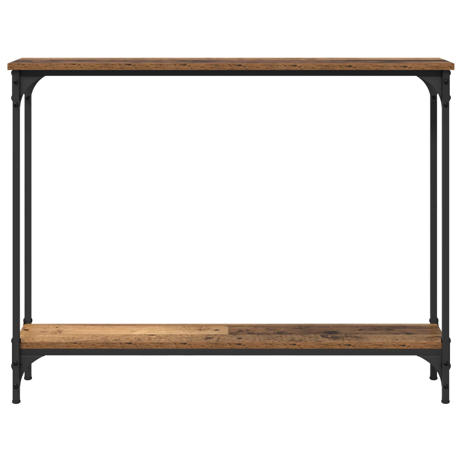 vidaXL Konsola Stare drewno 100 x 22,5 x 75 cm Materiał drewnopochodny