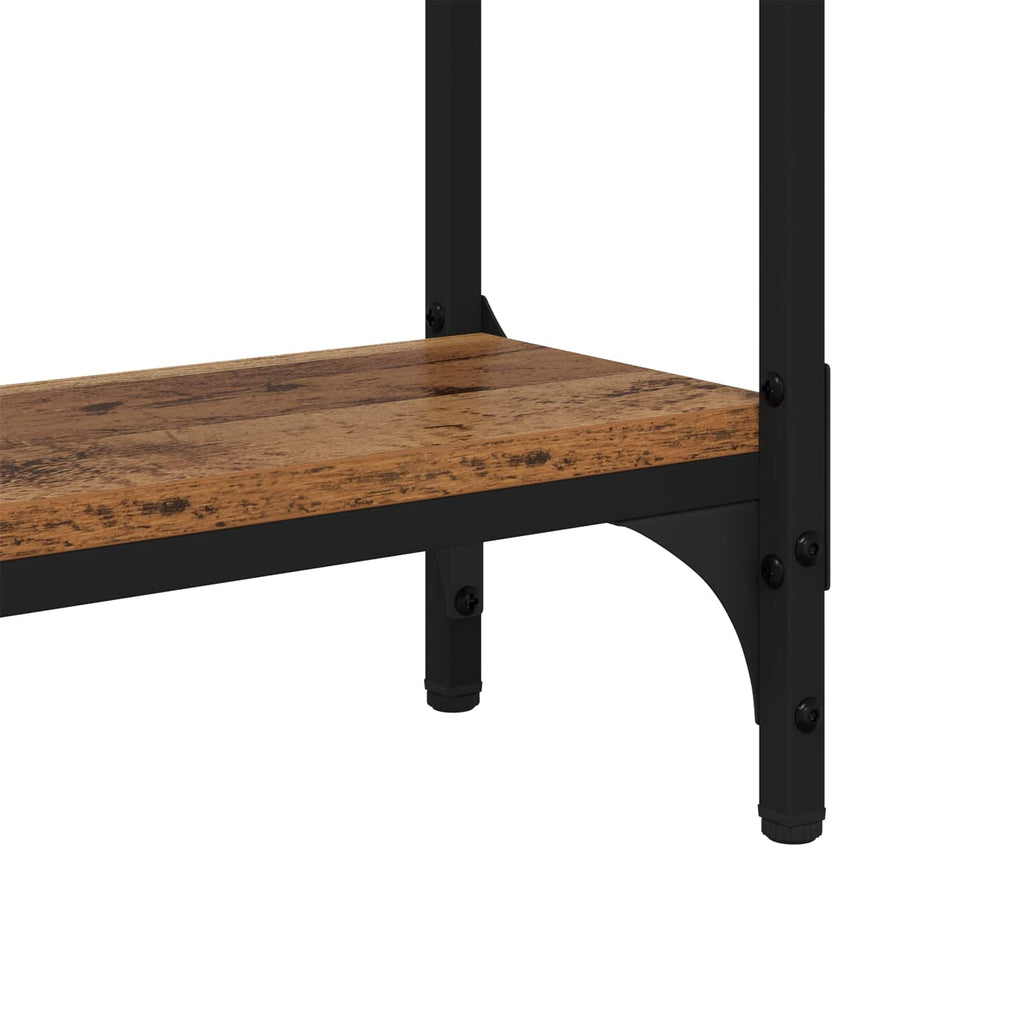 vidaXL Konsola Stare drewno 75 x 22,5 x 75 cm Materiał drewnopochodny