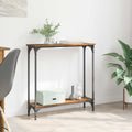 vidaXL Konsola Stare drewno 75 x 22,5 x 75 cm Materiał drewnopochodny