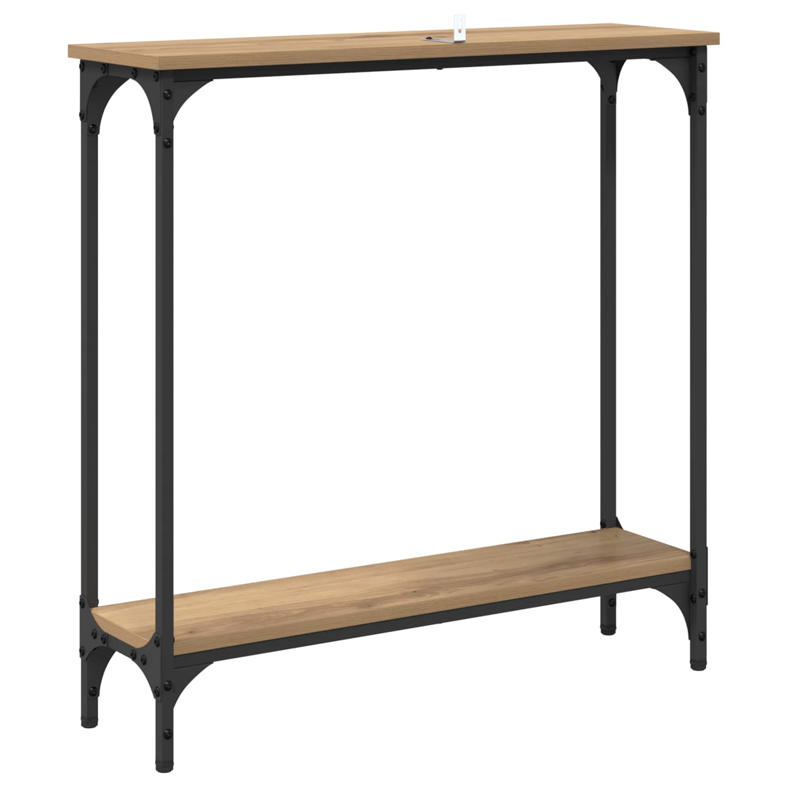 vidaXL Konsola z półką Dąb rzemieślniczy 75 x 22,5 x 75 cm