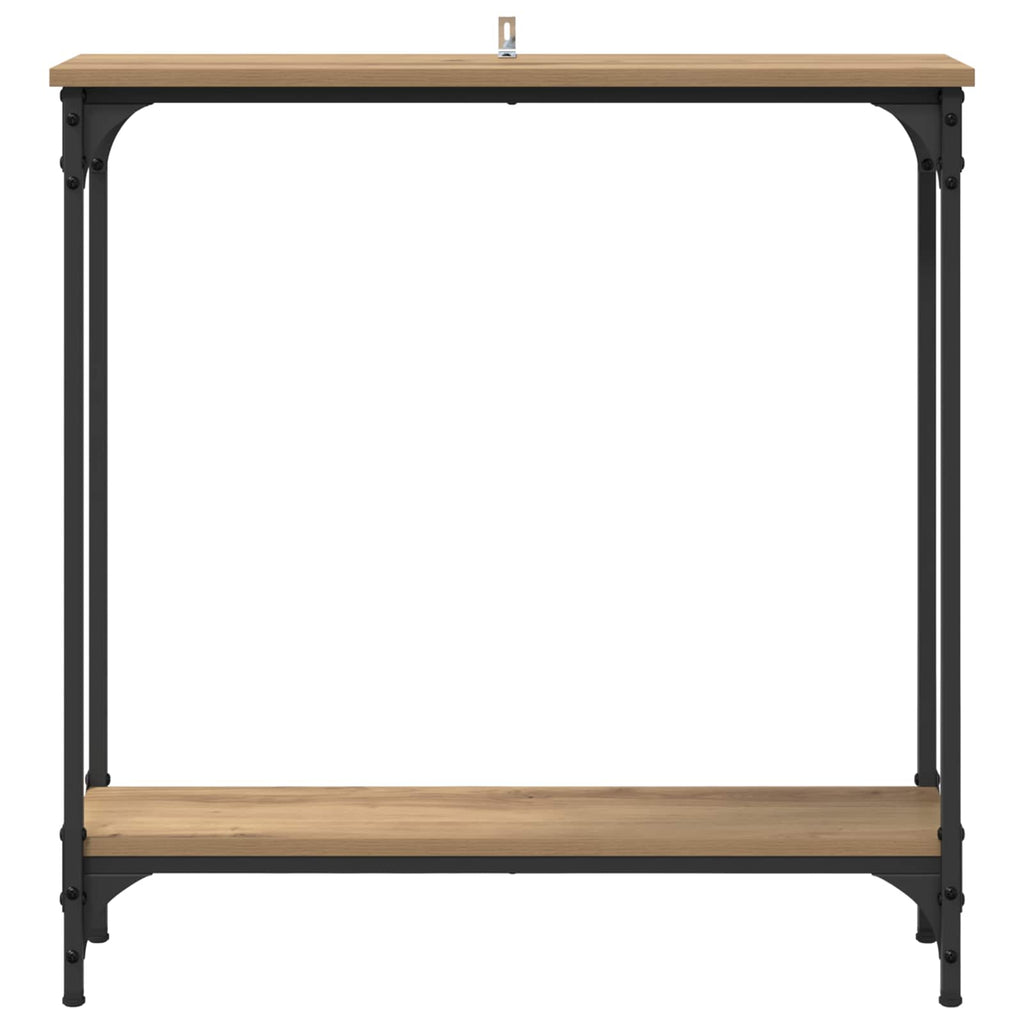 vidaXL Konsola z półką Dąb rzemieślniczy 75 x 22,5 x 75 cm