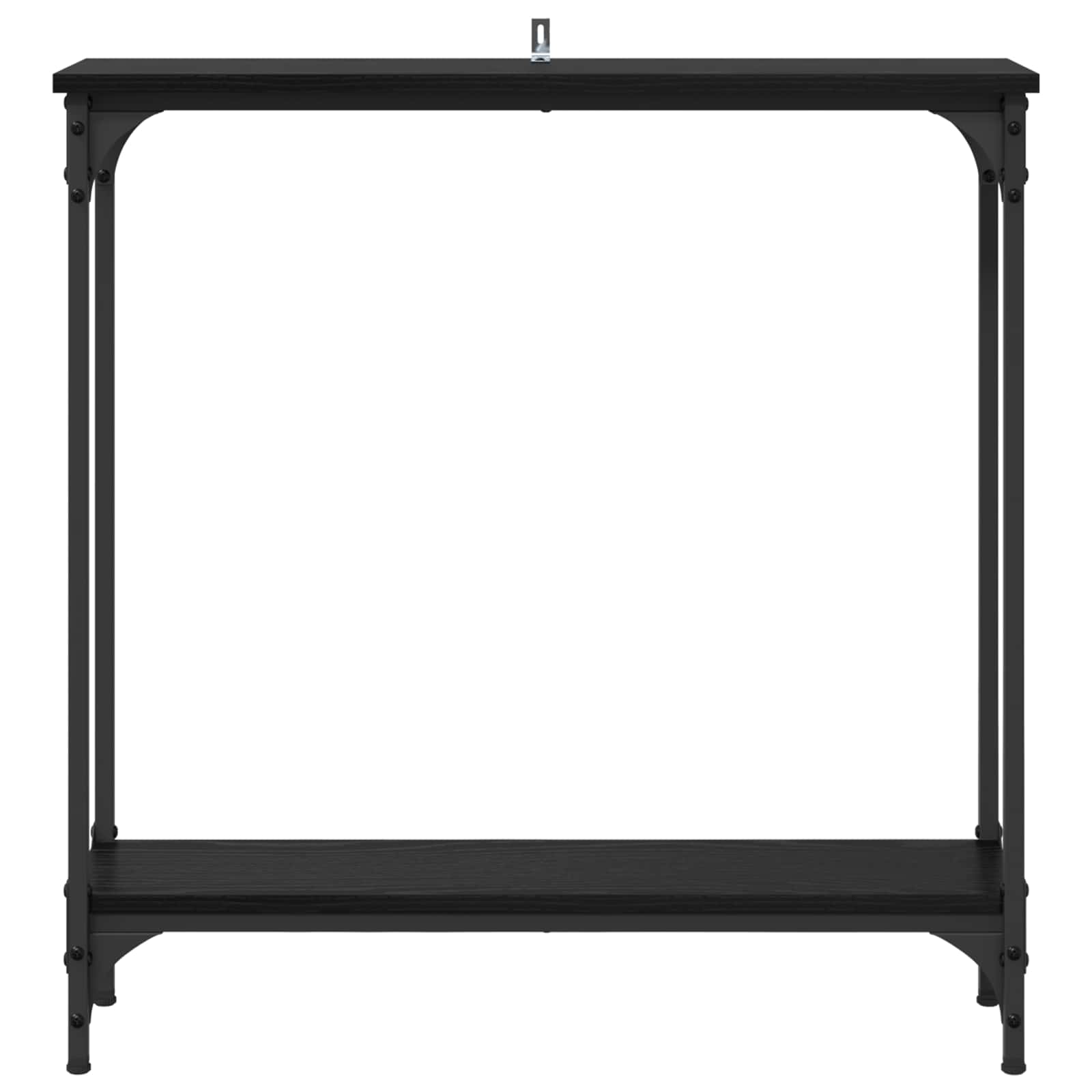 vidaXL Konsola Czarny Dąb 75 x 22,5 x 75 cm Materiał drewnopochodny