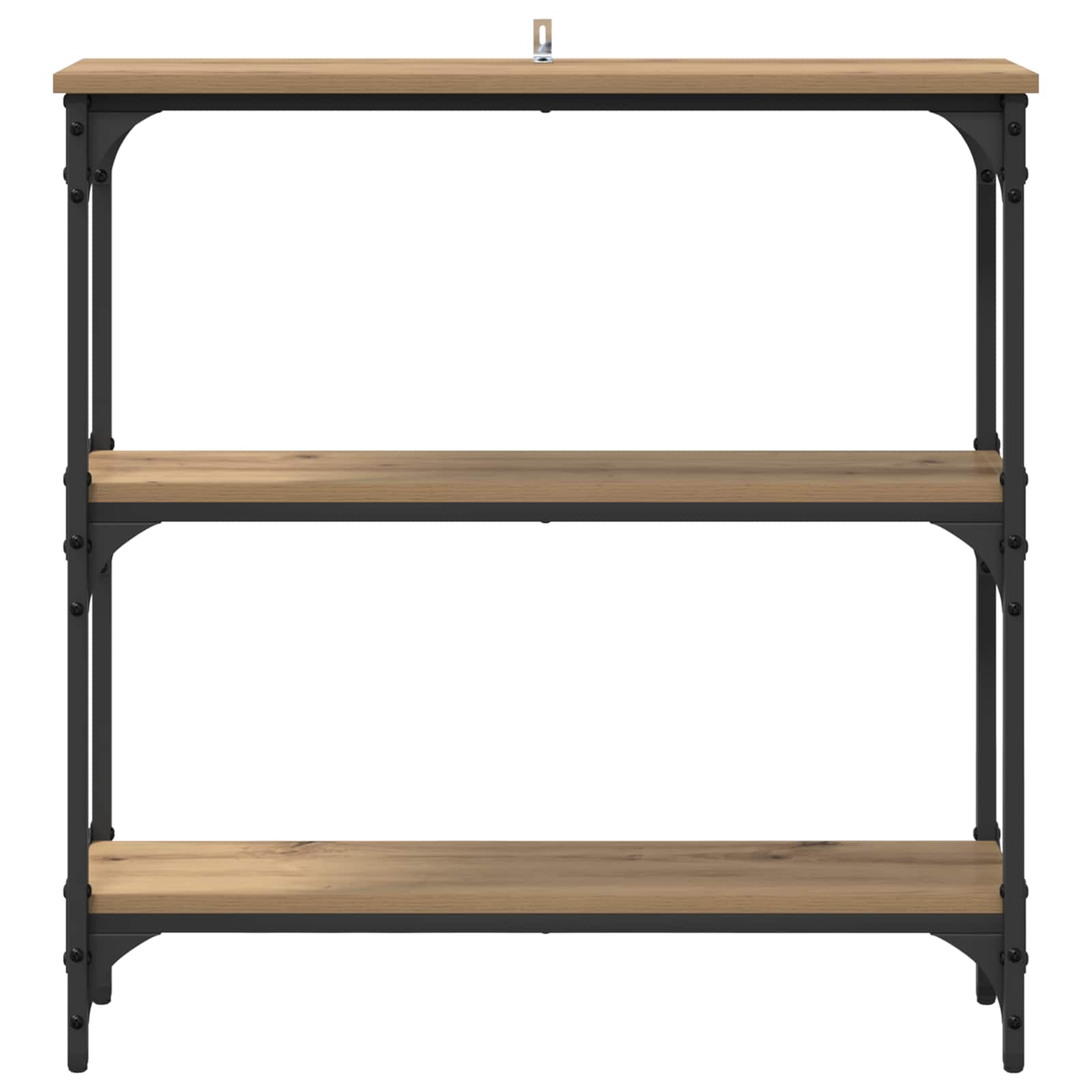 vidaXL Konsola z półką Dąb rzemieślniczy 75 x 22,5 x 75 cm
