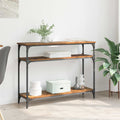 vidaXL Konsola Stare drewno 100 x 29 x 75 cm Materiał drewnopochodny