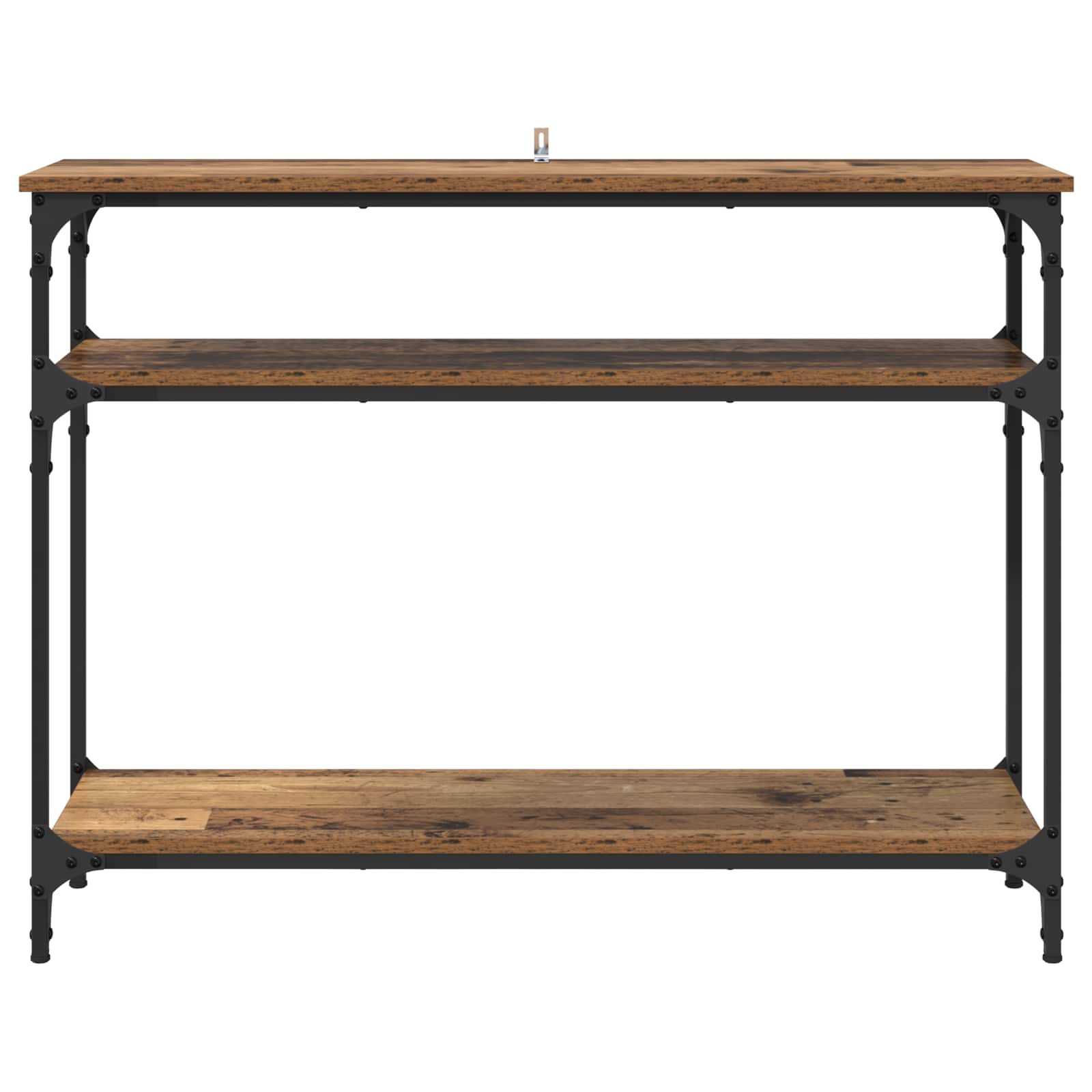 vidaXL Konsola Stare drewno 100 x 29 x 75 cm Materiał drewnopochodny