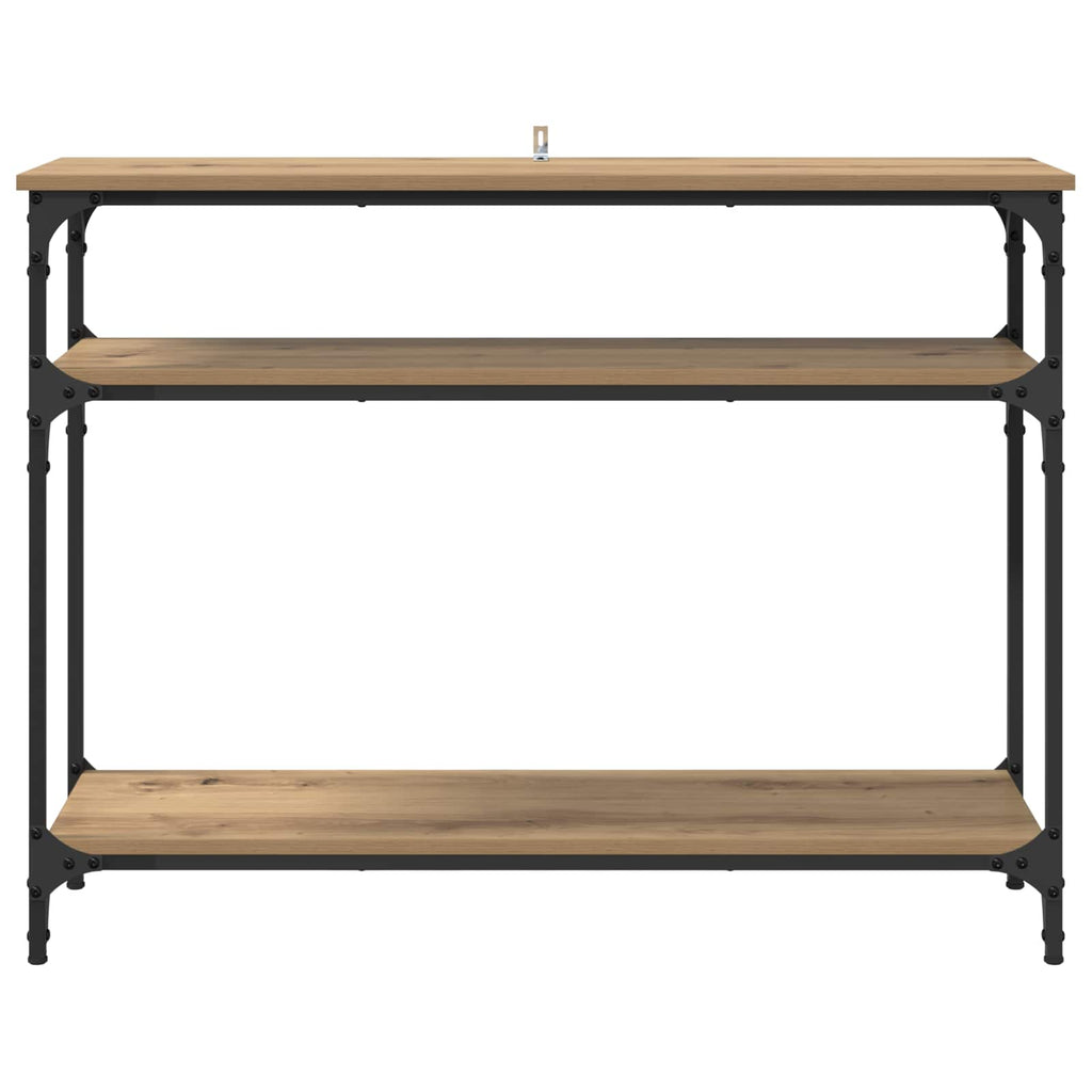 vidaXL Konsola z półką Dąb rzemieślniczy 100 x 29 x 75 cm