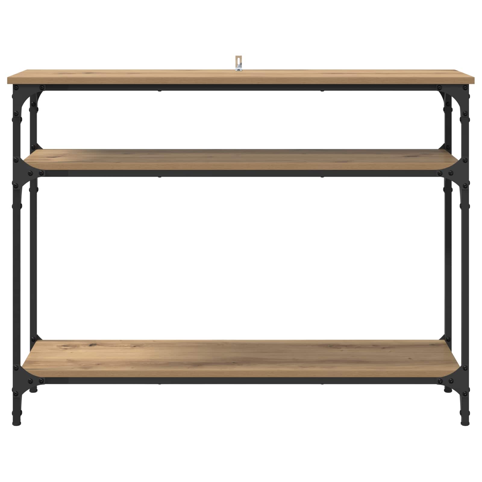 vidaXL Konsola z półką Dąb rzemieślniczy 100 x 29 x 75 cm