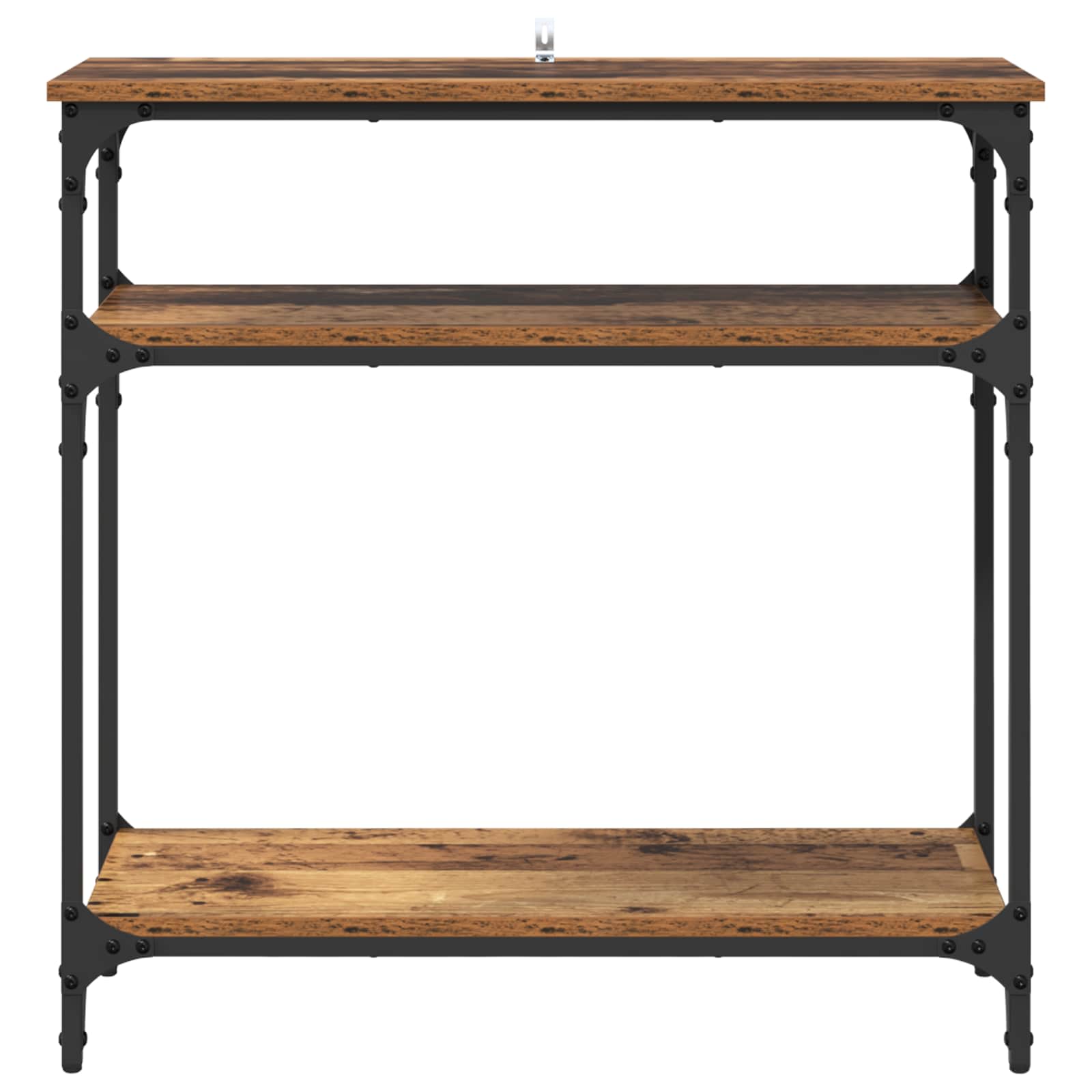 vidaXL Konsola Stare drewno 75 x 29 x 75 cm Materiał drewnopochodny