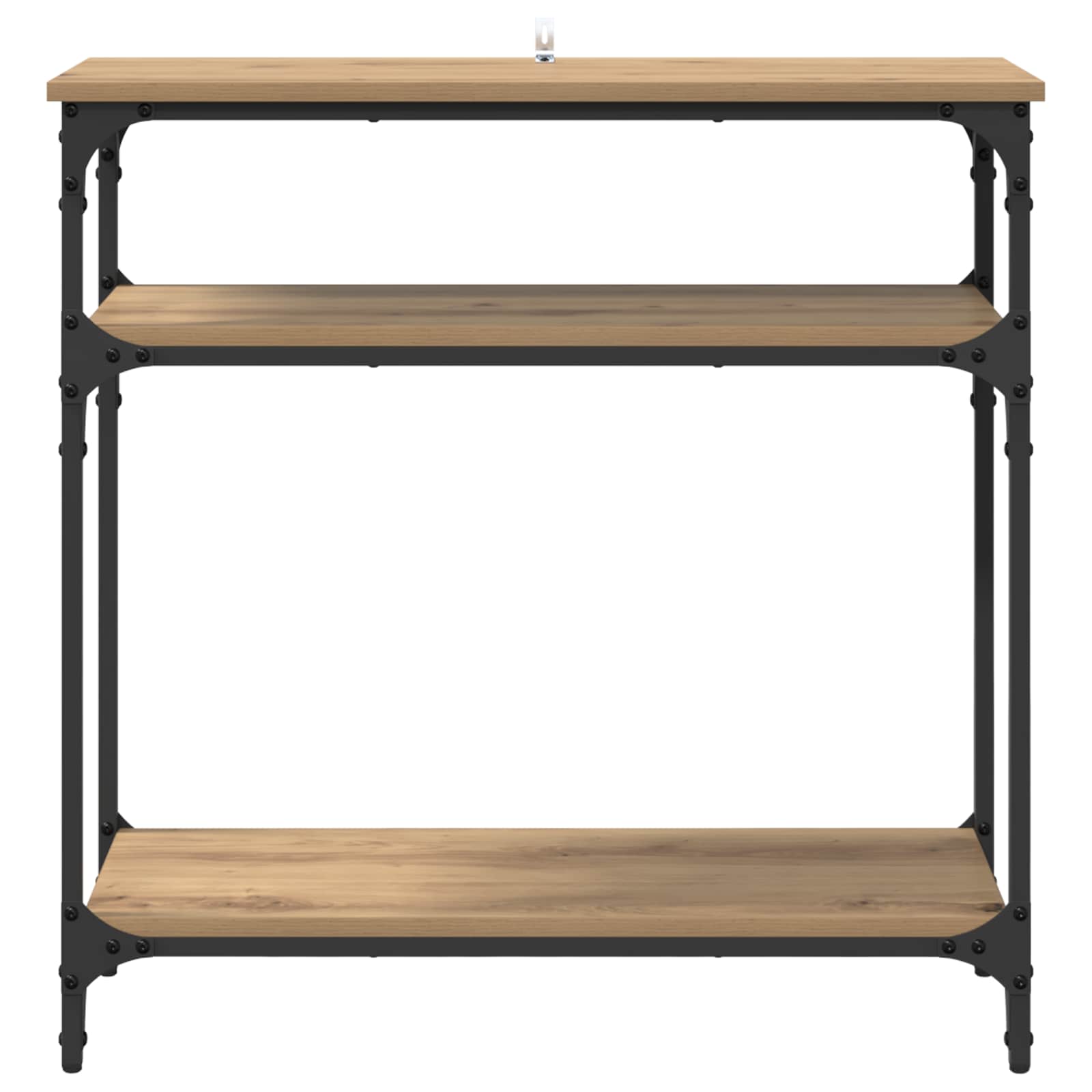 vidaXL Konsola z półką Dąb rzemieślniczy 75 x 29 x 75 cm