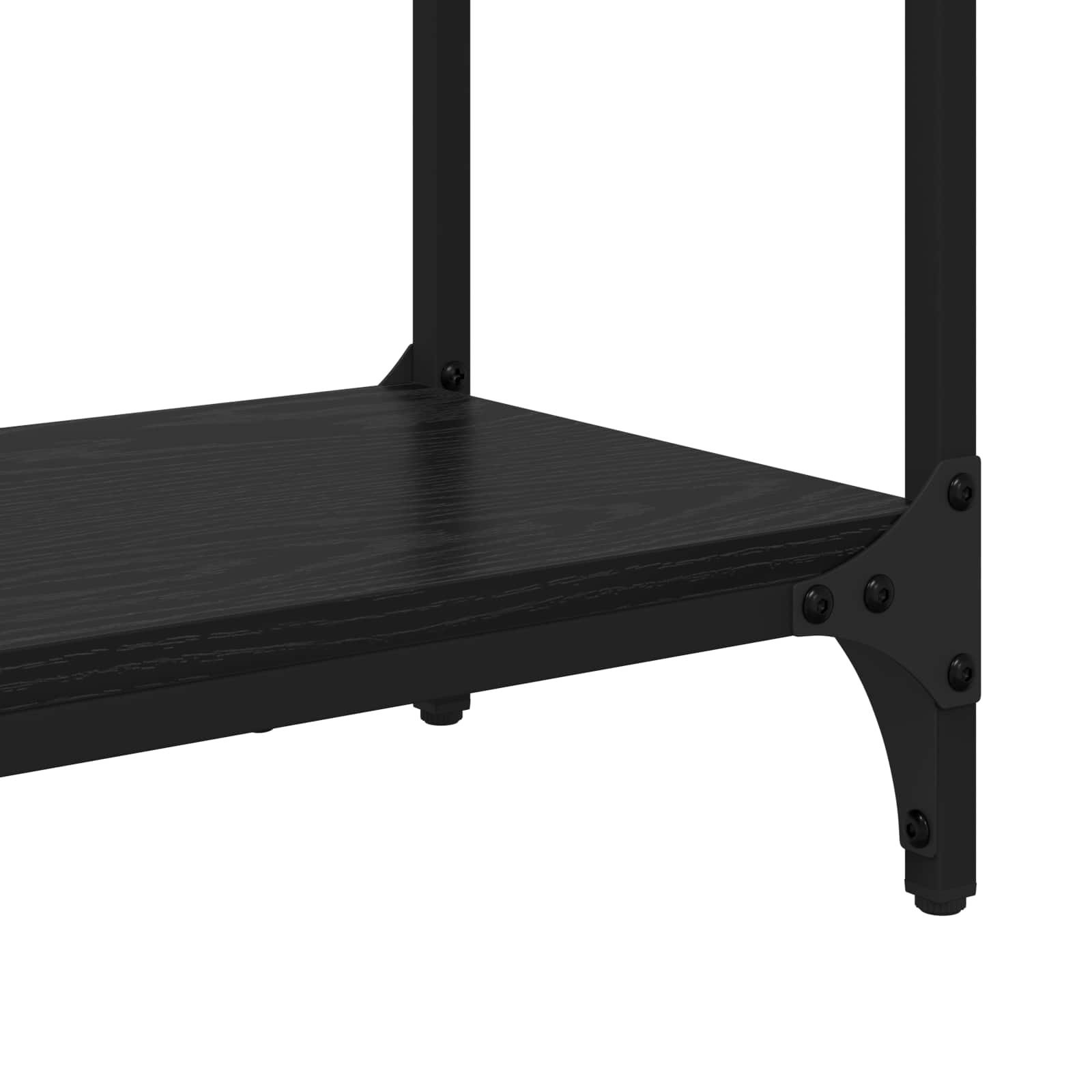 vidaXL Konsola Czarny Dąb 75 x 29 x 75 cm Materiał drewnopochodny