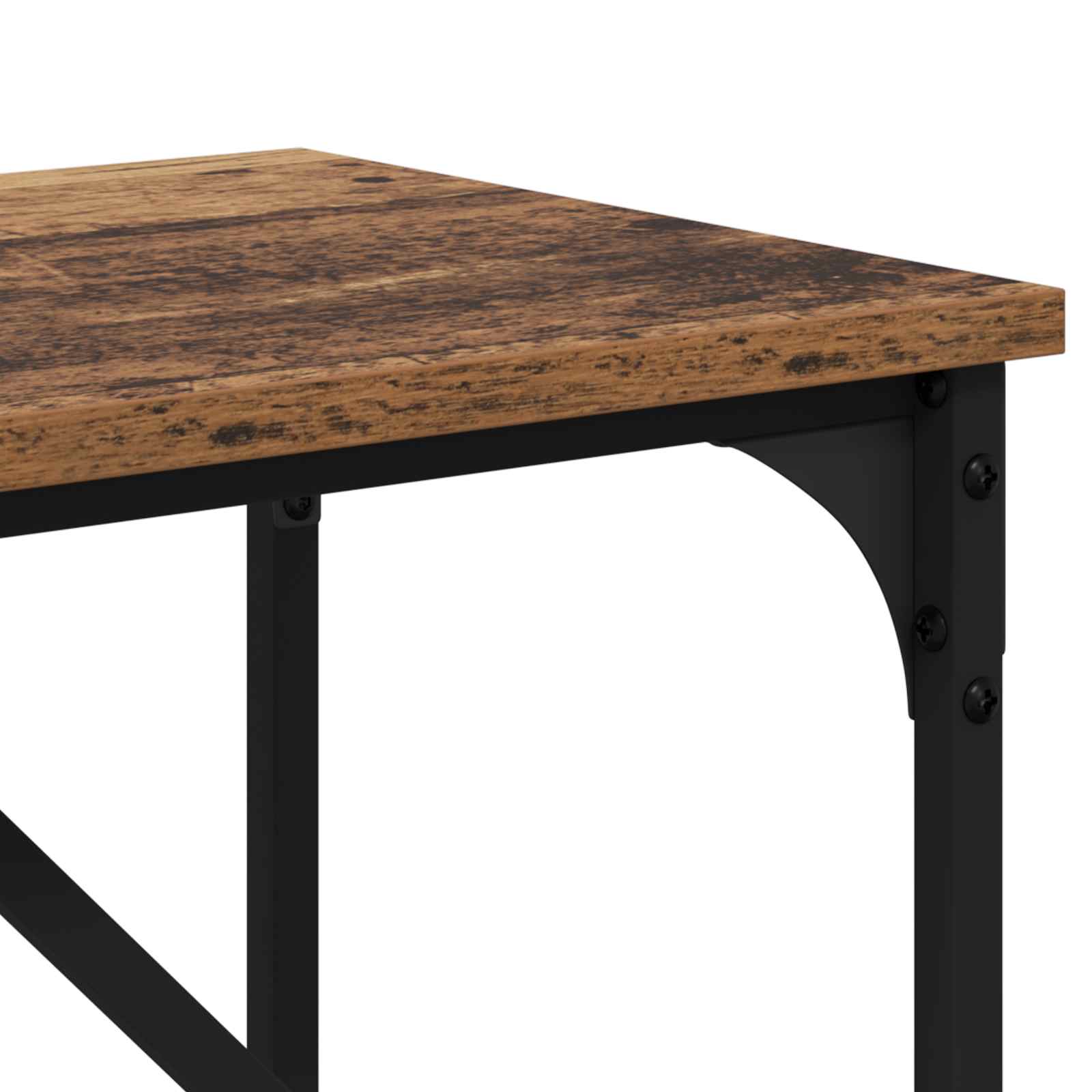vidaXL Konsola Stare drewno 100 x 32 x 75 cm Materiał drewnopochodny