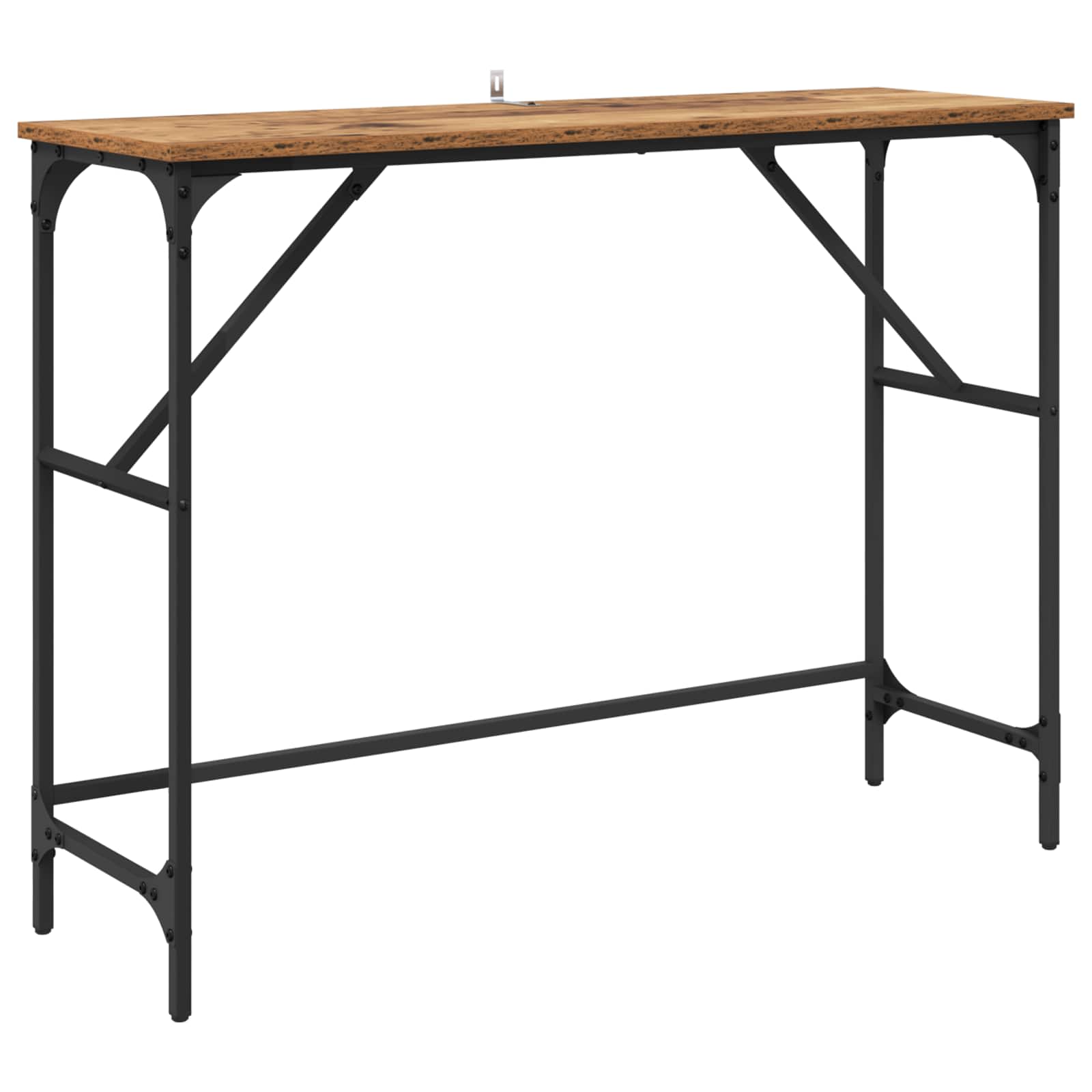 vidaXL Konsola Stare drewno 100 x 32 x 75 cm Materiał drewnopochodny