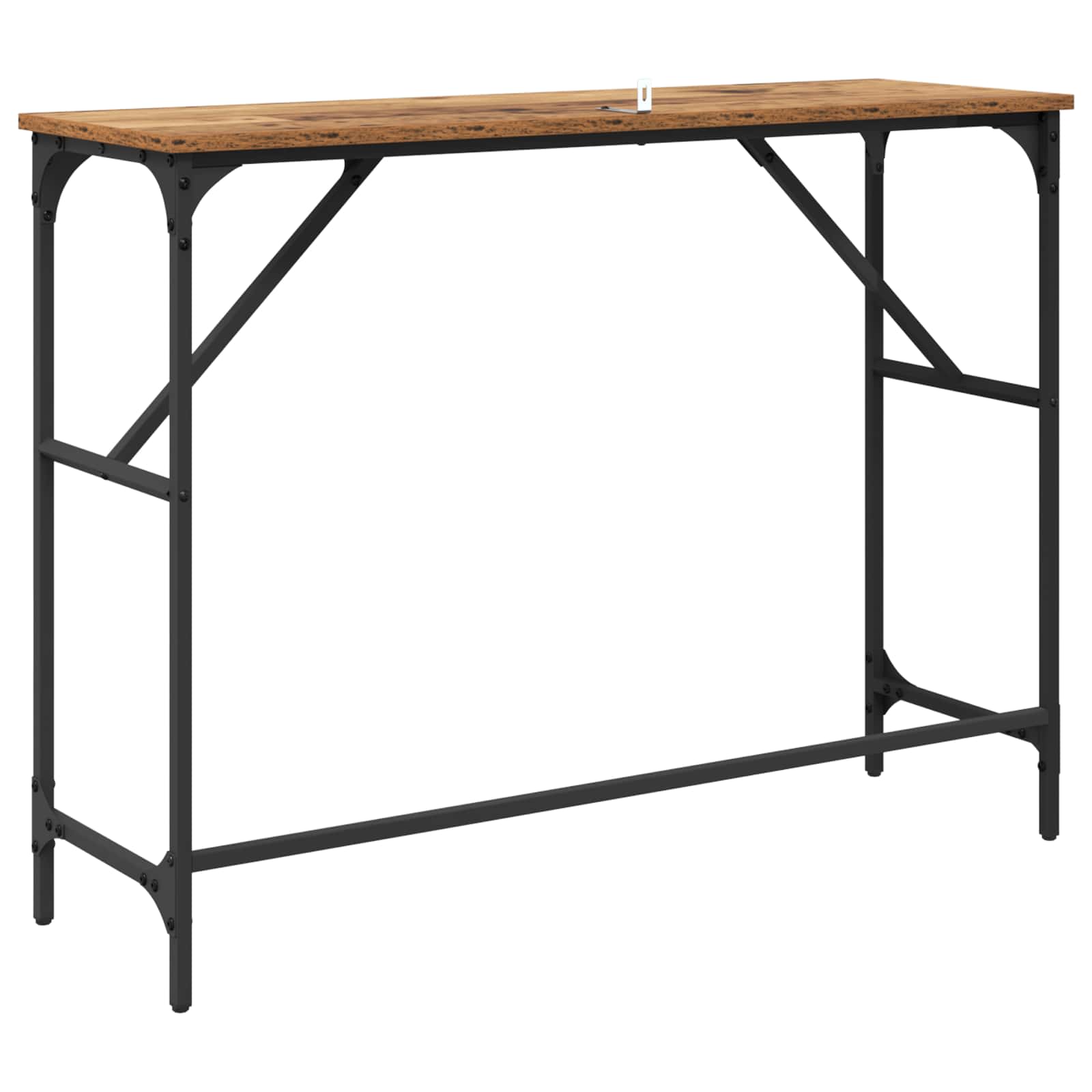vidaXL Konsola Stare drewno 100 x 32 x 75 cm Materiał drewnopochodny