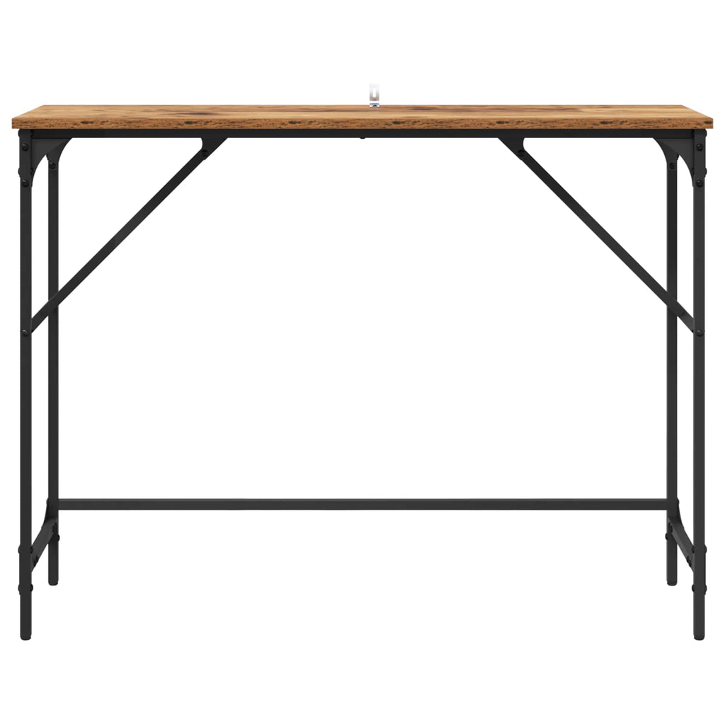 vidaXL Konsola Stare drewno 100 x 32 x 75 cm Materiał drewnopochodny