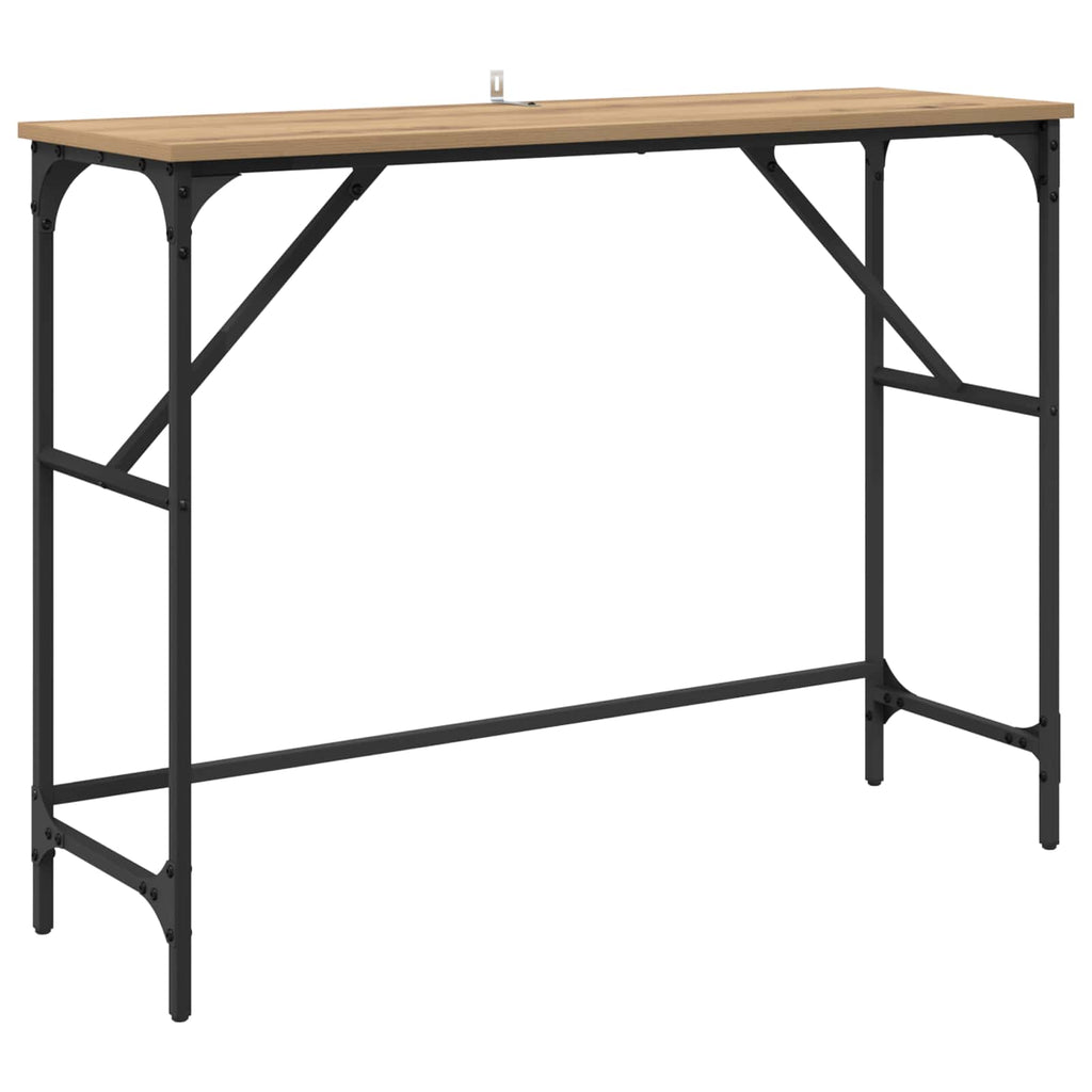 vidaXL Konsola Dąb rzemieślniczy 100 x 32 x 75 cm