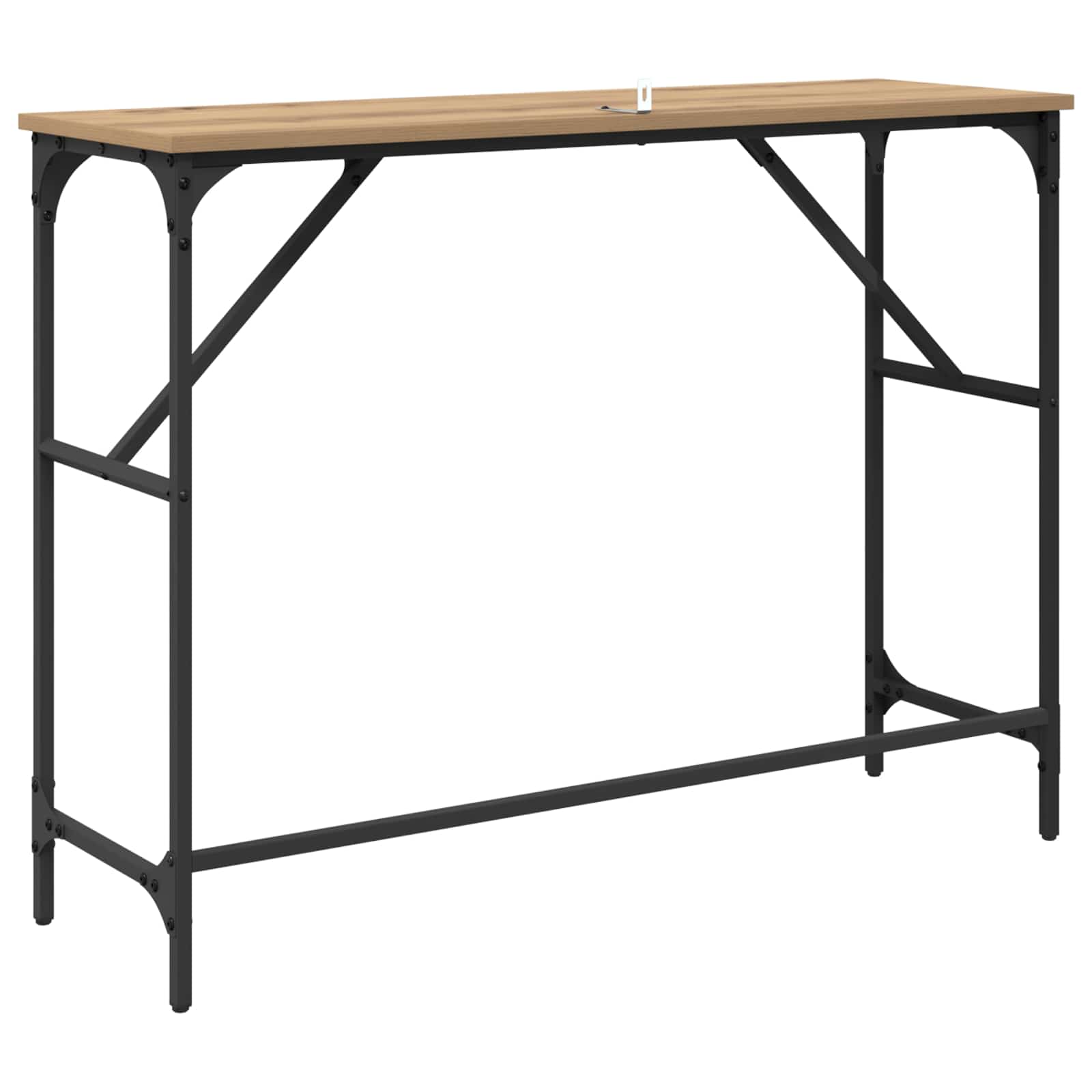 vidaXL Konsola Dąb rzemieślniczy 100 x 32 x 75 cm