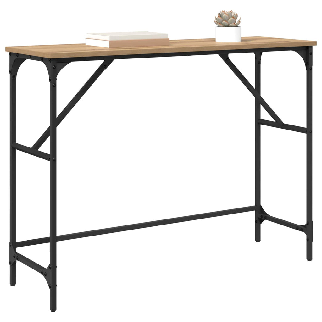 vidaXL Konsola Dąb rzemieślniczy 100 x 32 x 75 cm