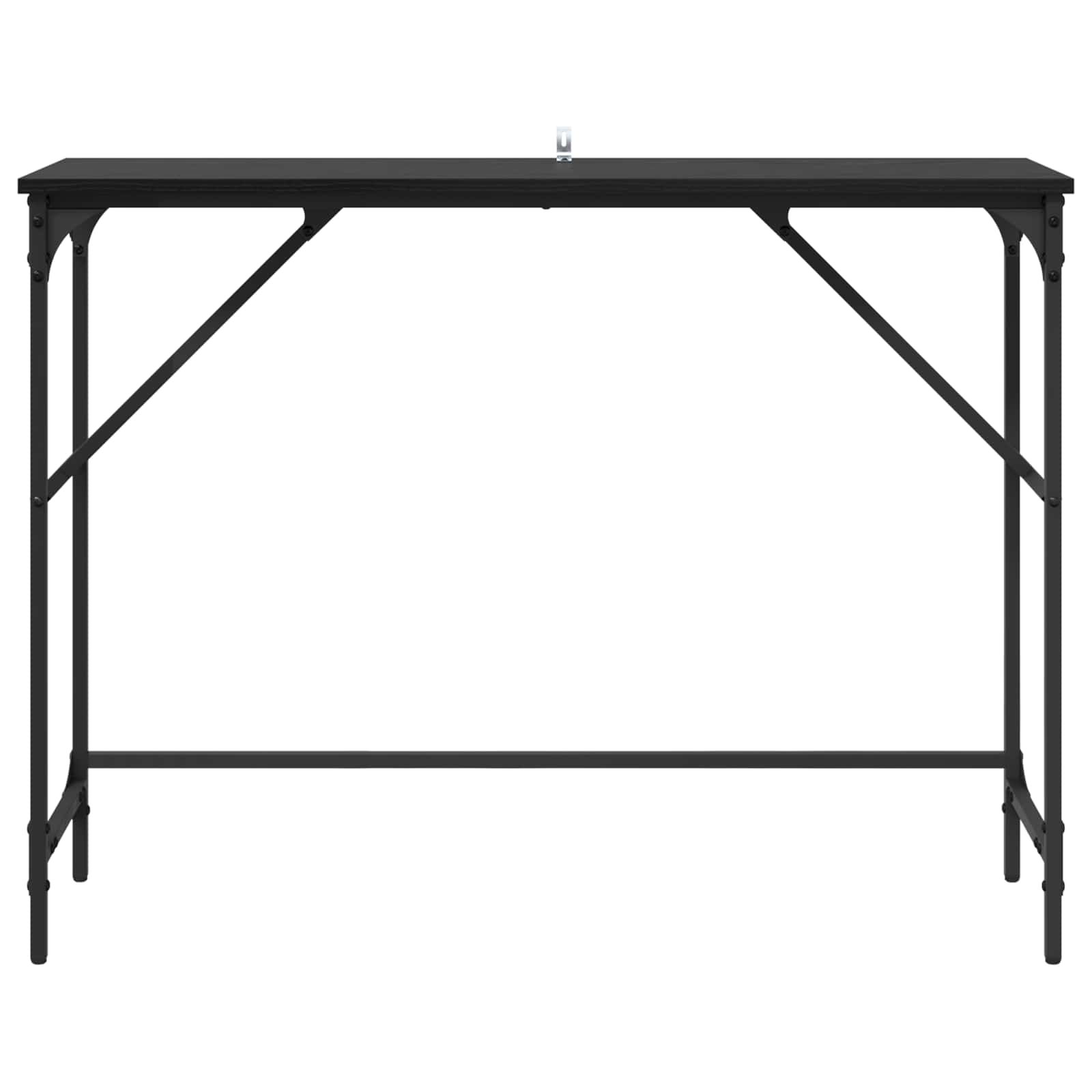 vidaXL Konsola Czarny Dąb 100 x 32 x 75 cm Materiał drewnopochodny