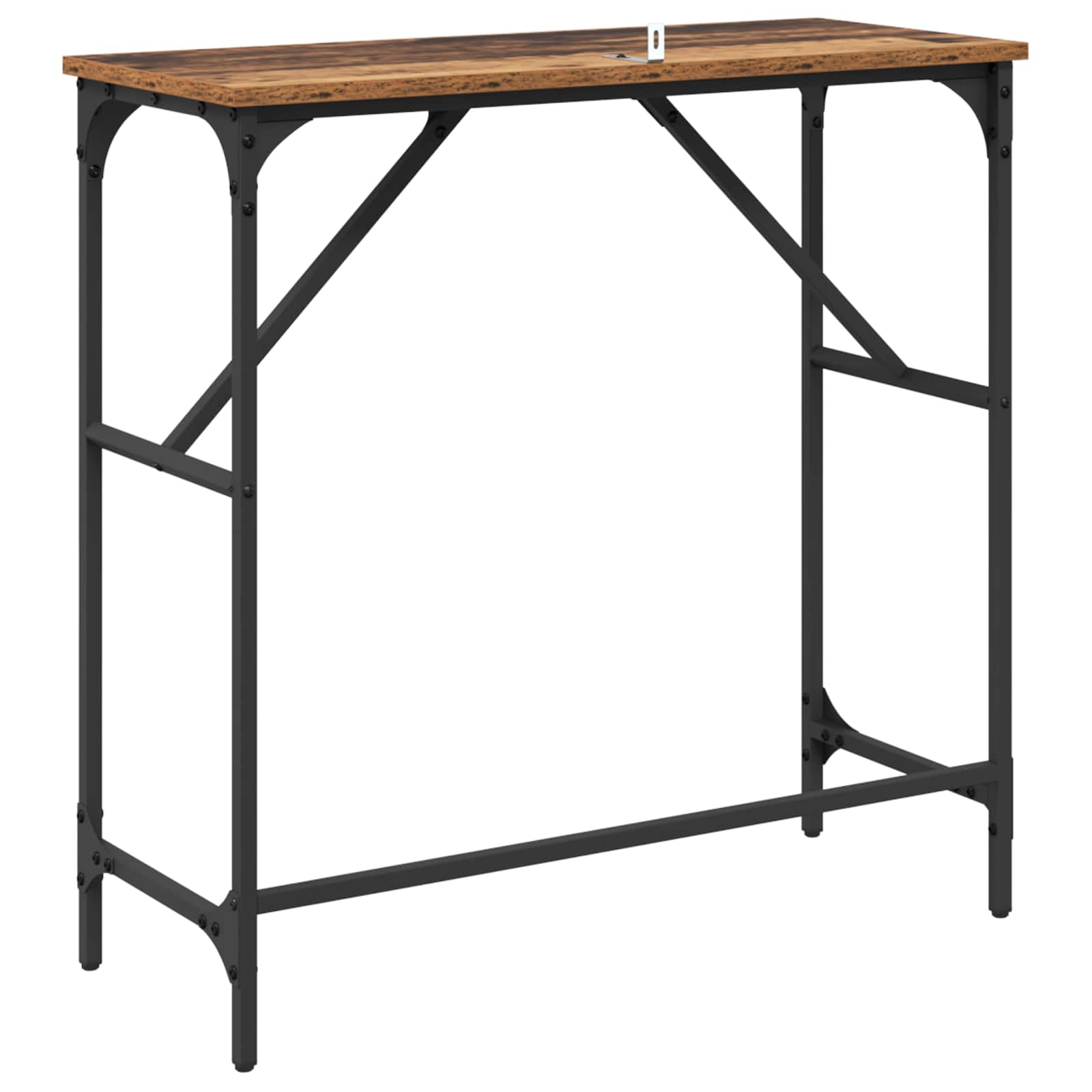 vidaXL Konsola Stare drewno 75 x 32 x 75 cm Materiał drewnopochodny