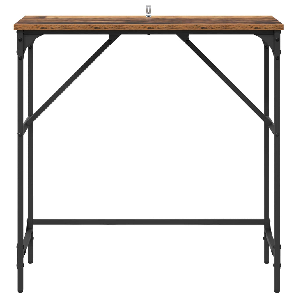 vidaXL Konsola Stare drewno 75 x 32 x 75 cm Materiał drewnopochodny