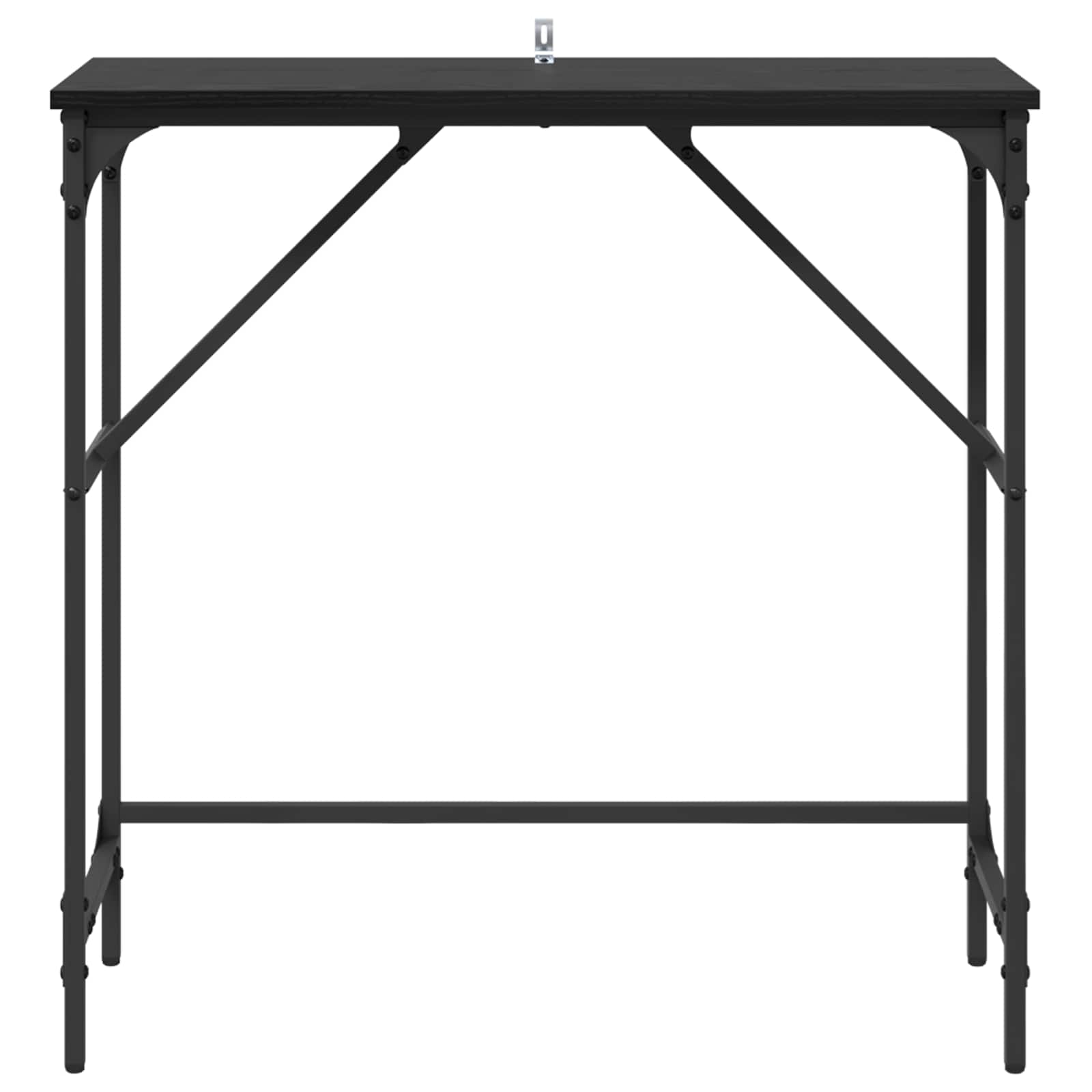 vidaXL Konsola Czarny Dąb 75 x 32 x 75 cm Materiał drewnopochodny