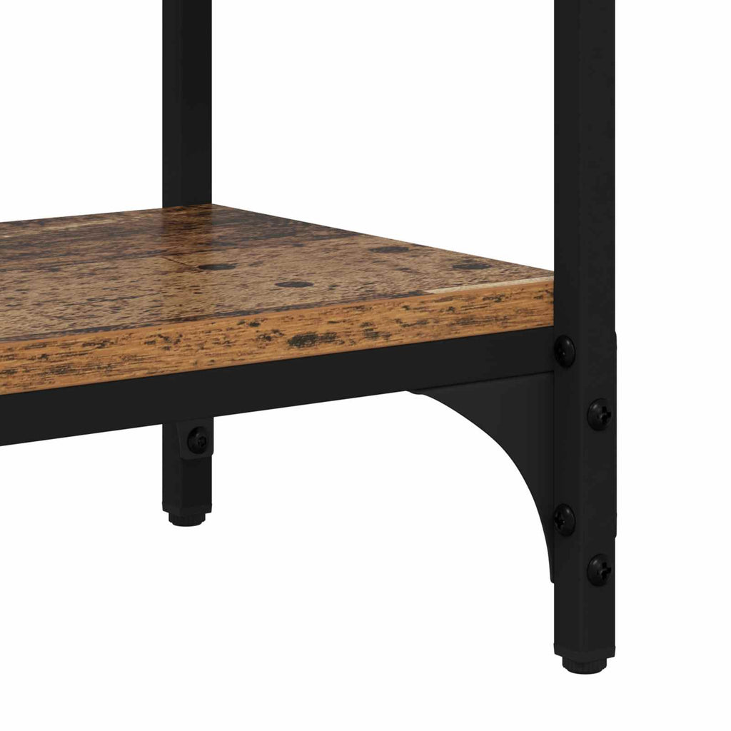 vidaXL Konsola Stare drewno 80 x 29 x 75 cm Materiał drewnopochodny