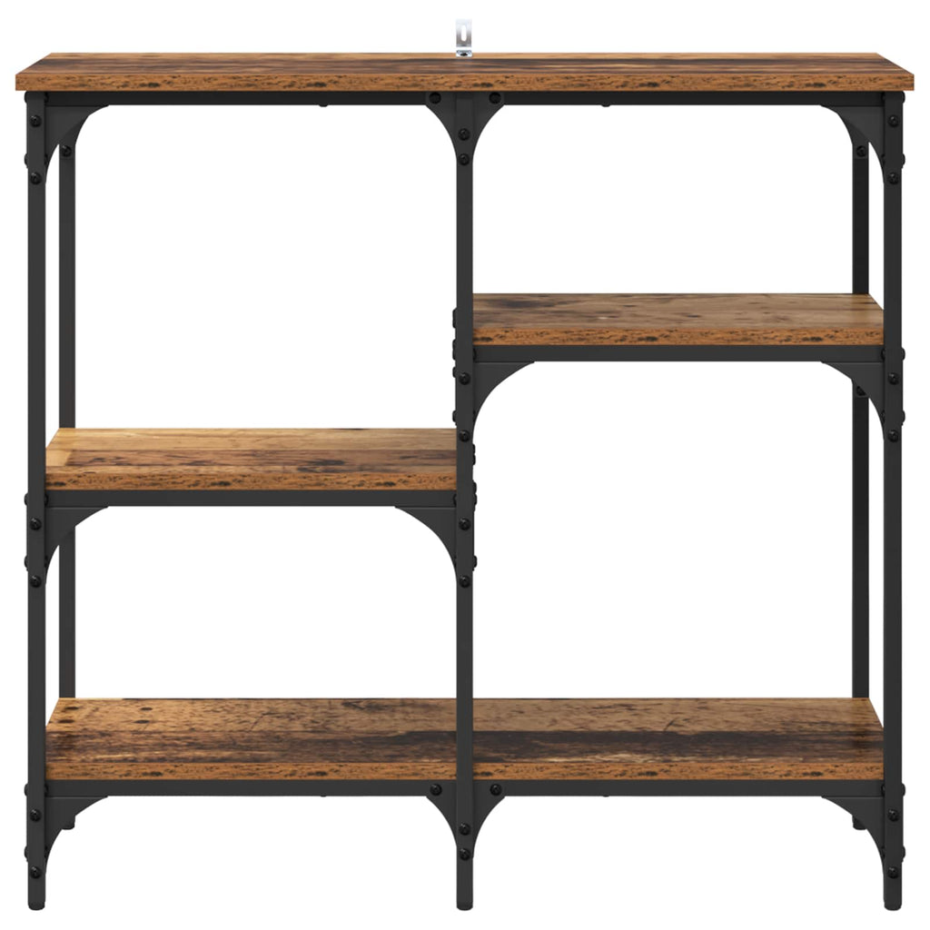 vidaXL Konsola Stare drewno 80 x 29 x 75 cm Materiał drewnopochodny