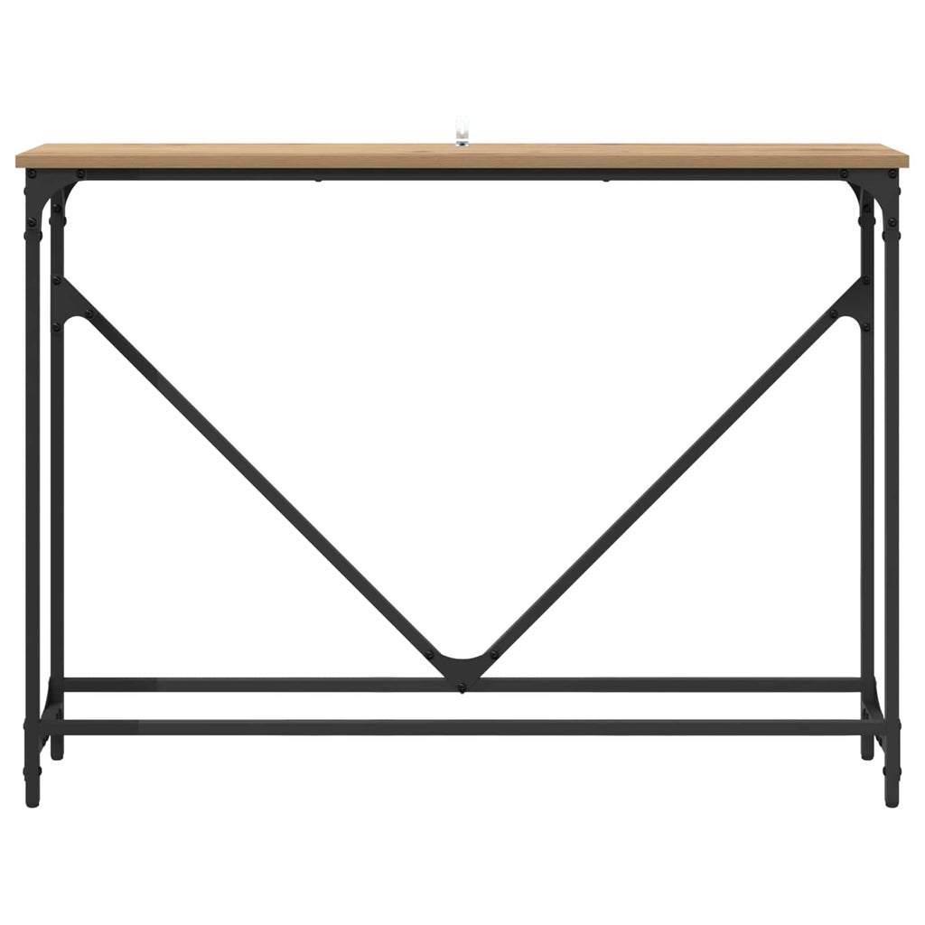 vidaXL Konsola Dąb rzemieślniczy 102 x 23 x 75 cm
