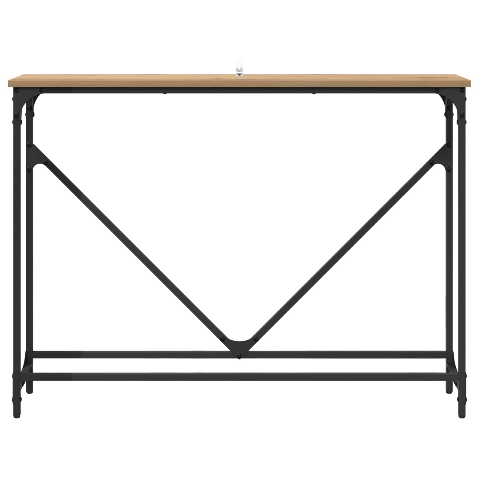 vidaXL Konsola Dąb rzemieślniczy 102 x 23 x 75 cm