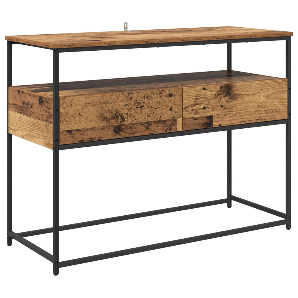 vidaXL Konsola Stare drewno 100 x 40 x 75 cm Materiał drewnopochodny