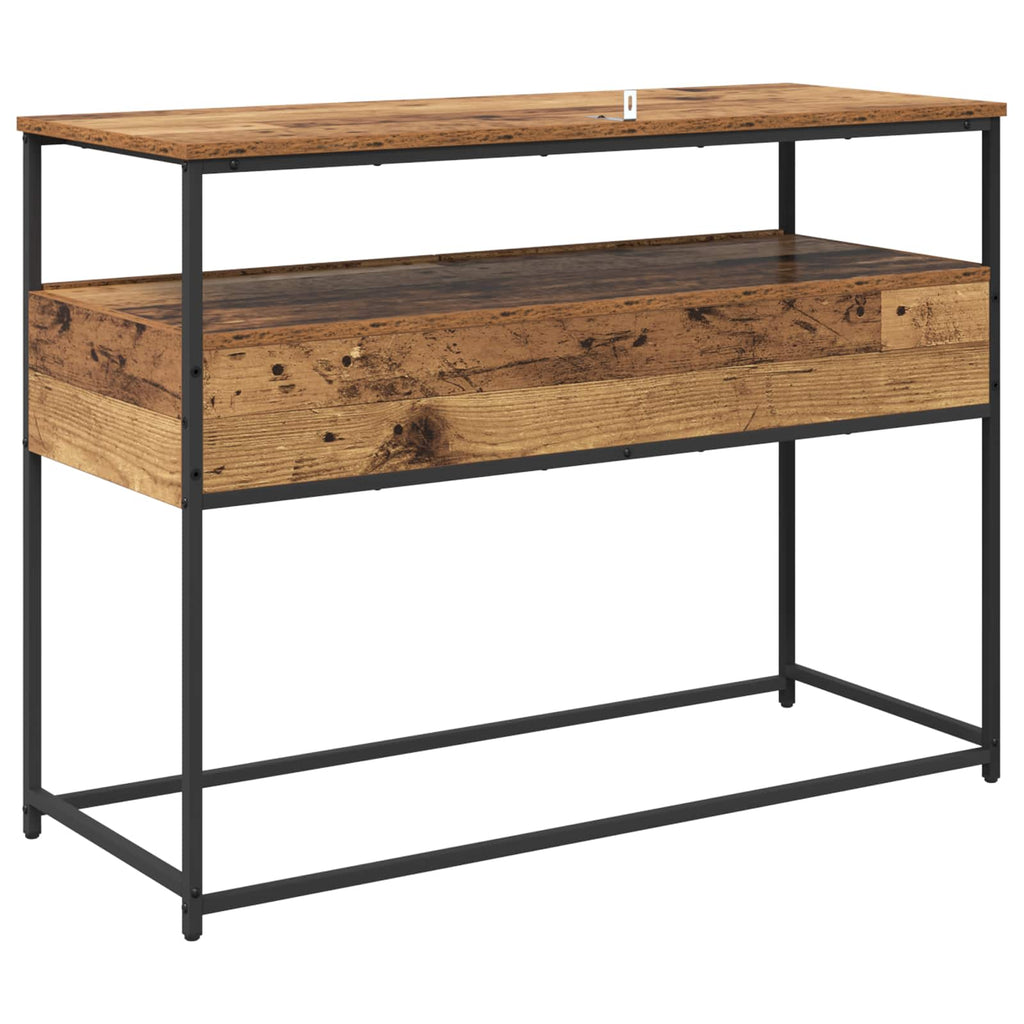 vidaXL Konsola Stare drewno 100 x 40 x 75 cm Materiał drewnopochodny