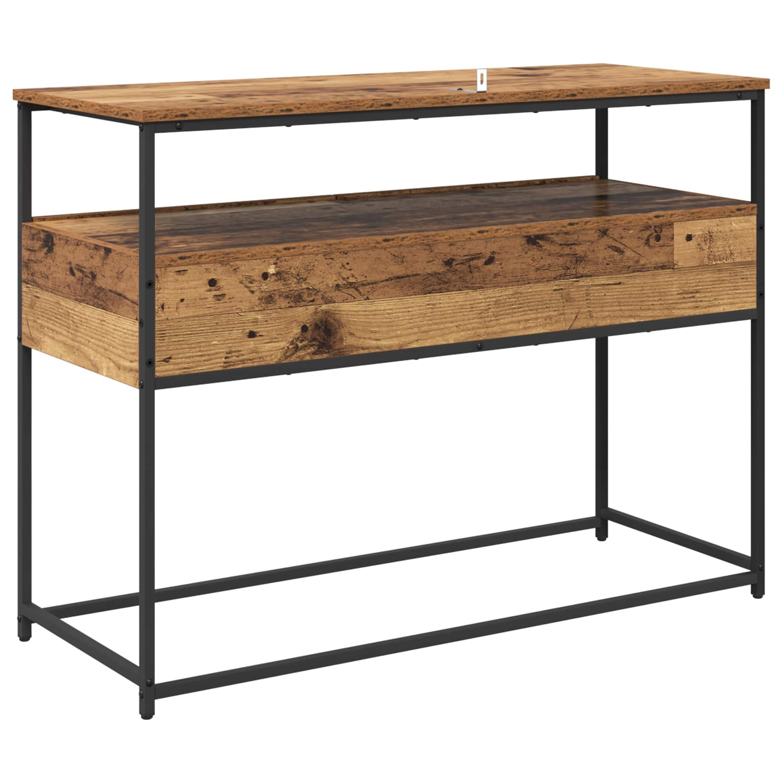 vidaXL Konsola Stare drewno 100 x 40 x 75 cm Materiał drewnopochodny