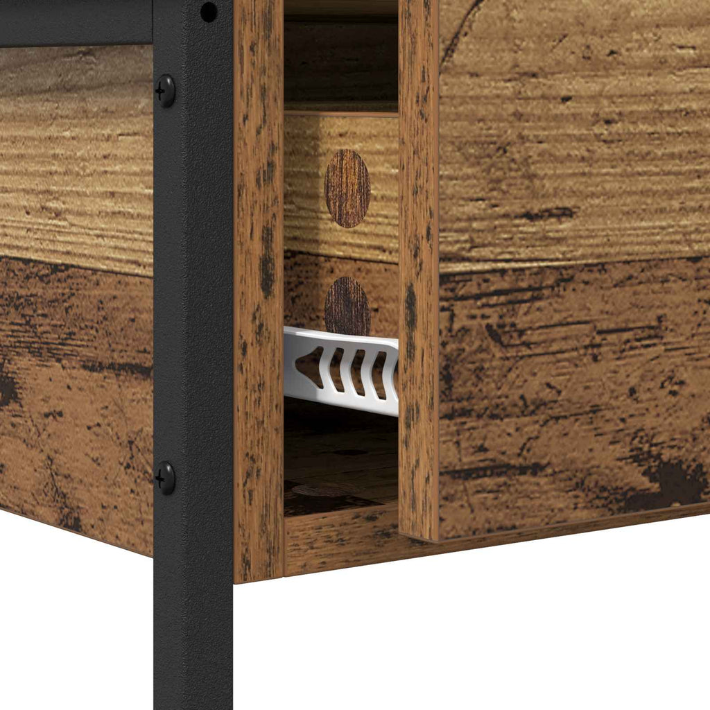 vidaXL Konsola Stare drewno 100 x 34,5 x 75 cm Materiał drewnopochodny